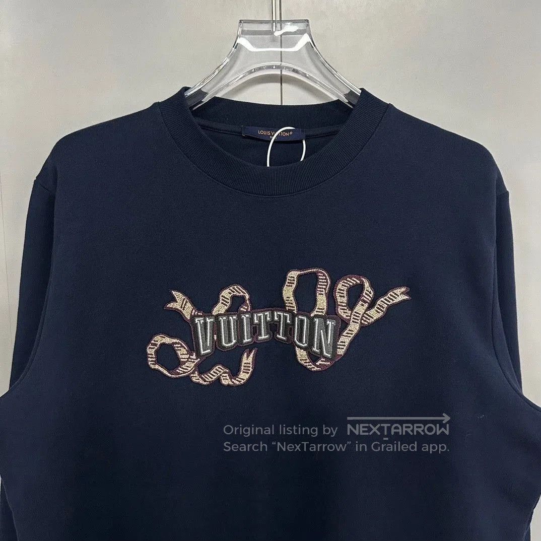 Louis Vuitton louis vuitton embroidery sweatshirt with ribbons. Size US M / EU 48-50 / 2 - 3 Thumbnail