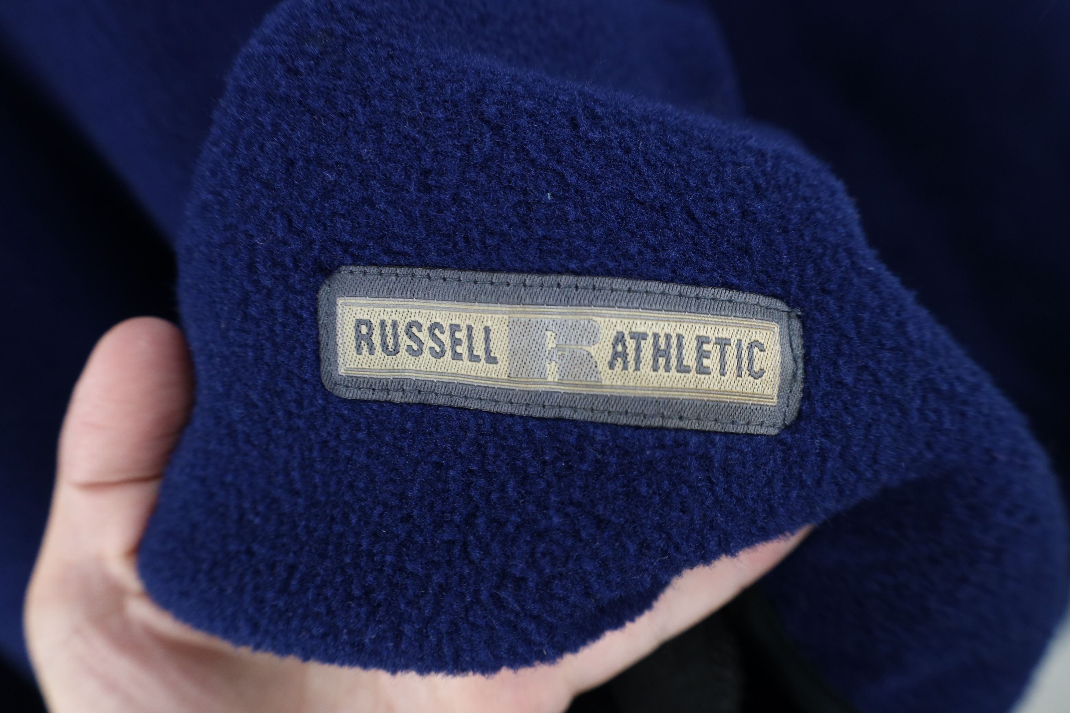 Russell Athletic Vintage 90s Russell Athletic Fleece Pullover Sweater USA Size US XL / EU 56 / 4 - 4 Thumbnail