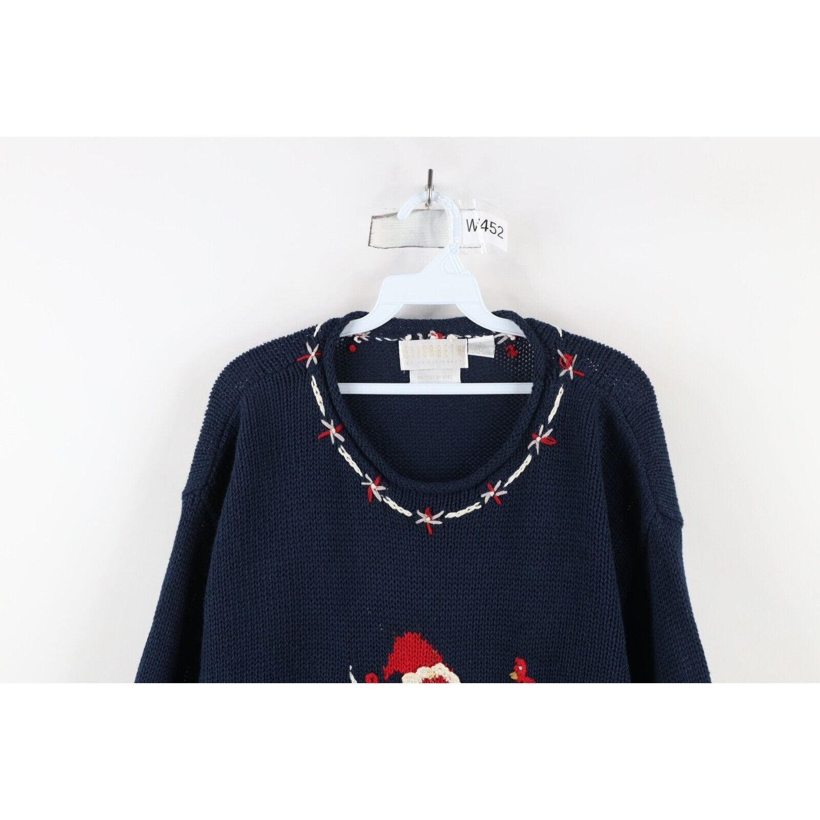 Vintage Vintage 90s Streetwear Marled Knit Christmas Santa Sweater Size XL / US 12-14 / IT 48-50 - 2 Thumbnail