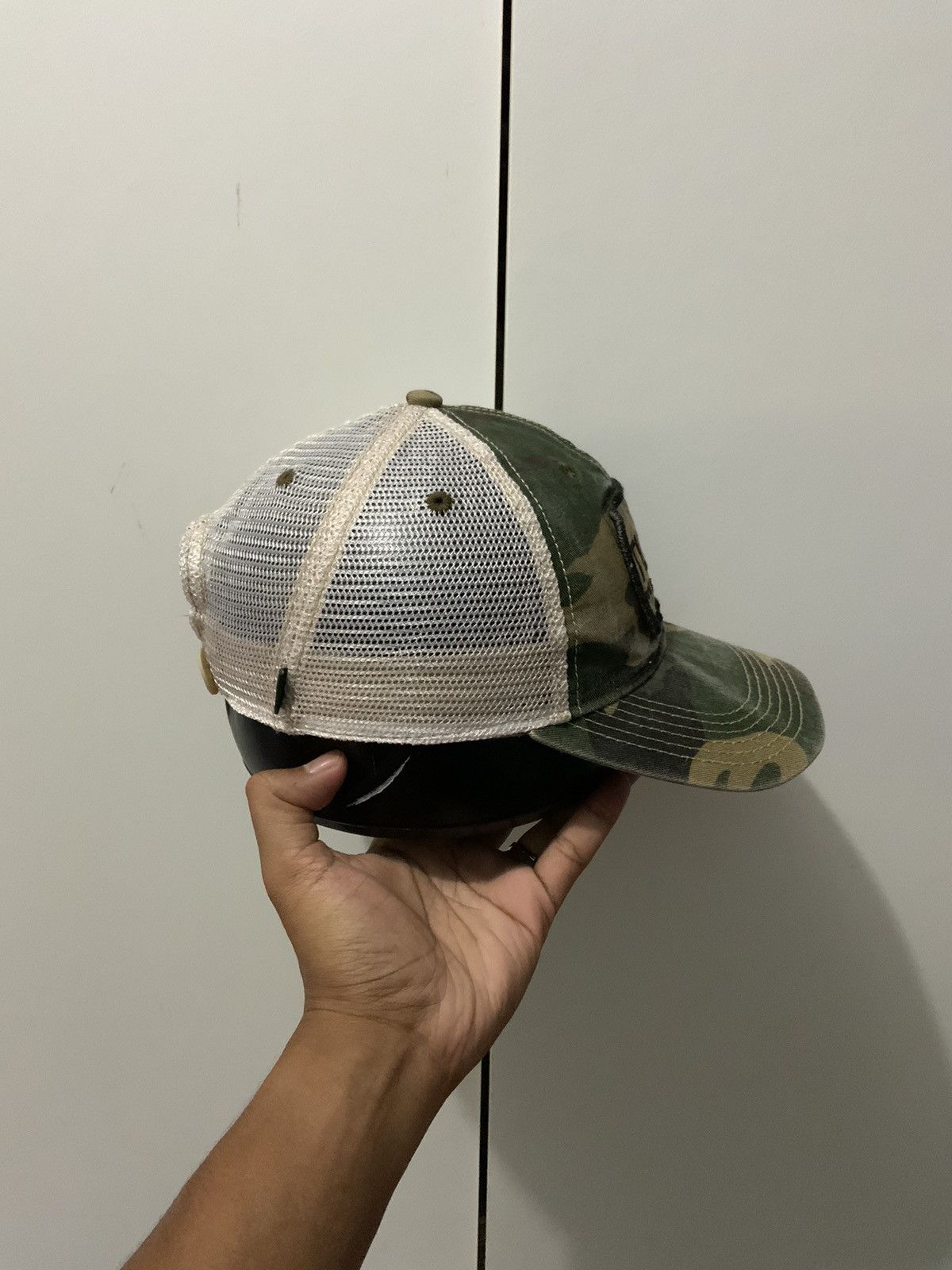 Vintage Vintage Turn Cardio Jam Studio Camo Trucker Hat Size ONE SIZE - 4 Thumbnail