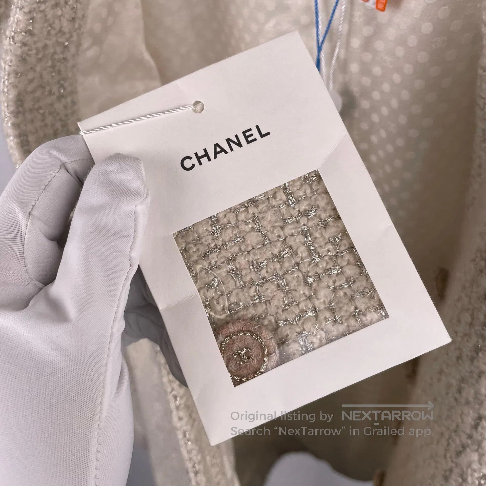 Chanel Chanel Gold thread tweed waist belt jacket| Size XS / US 0-2 / IT 36-38 - 3 Thumbnail