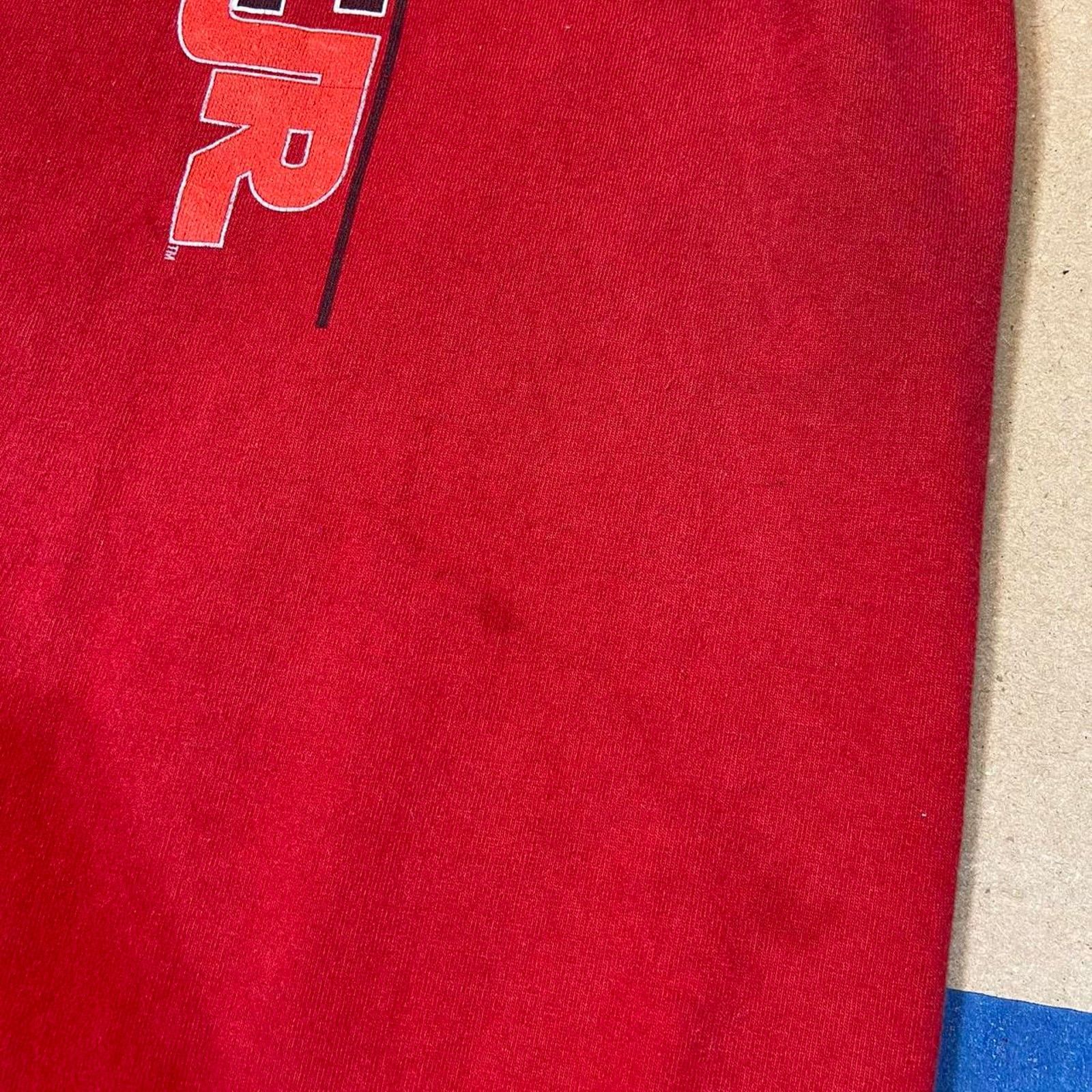 Chase Authentics 2000s dale jr red tee Size US XL / EU 56 / 4 - 4 Thumbnail