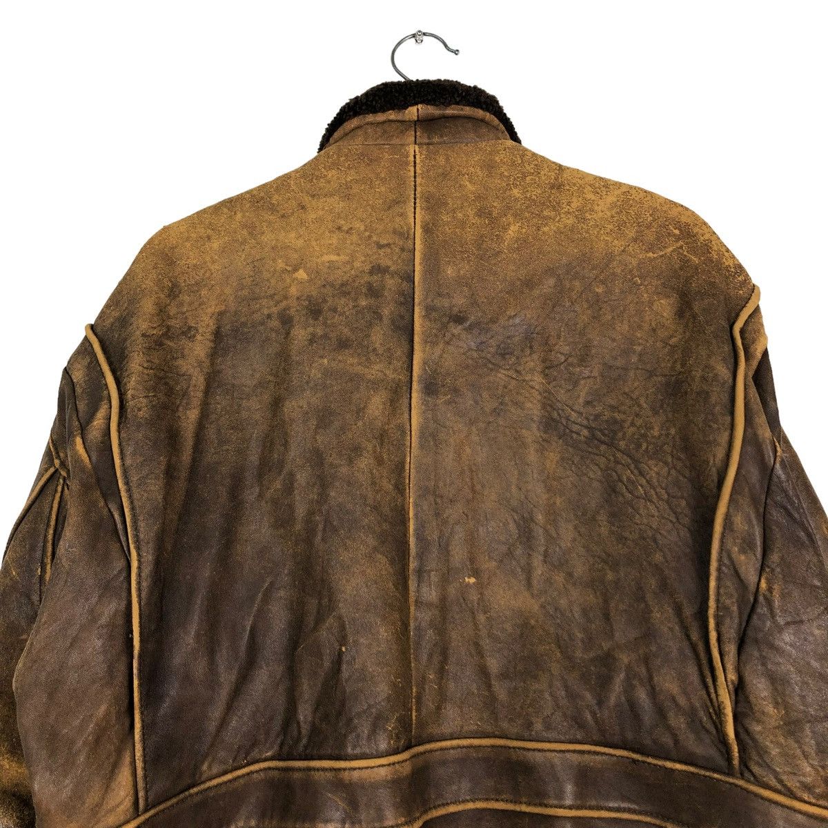 Toyo Enterprises 🔥VINTAGE FLY BOMBER LEATHER JACKET MILITARY BUZZ RICKSONS Size US L / EU 52-54 / 3 - 9 Thumbnail