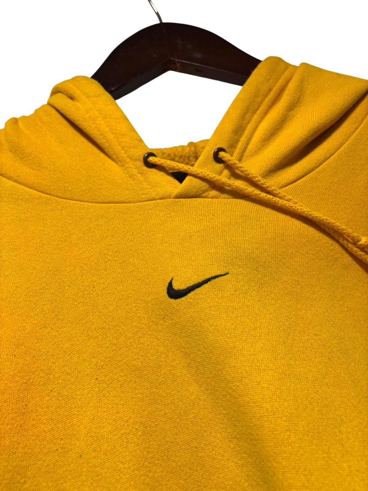 Nike Vintage Y2K Nike Center Swoosh Hoodie Mens XL MUSTARD Size US XL / EU 56 / 4 - 2 Thumbnail