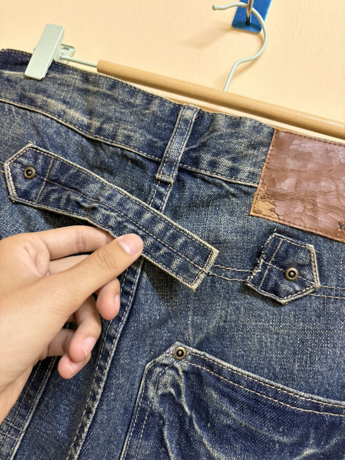 Designer Vintage Mili Mili Denim Jeans Japanese Fashion Designer Size US 31 - 11 Thumbnail