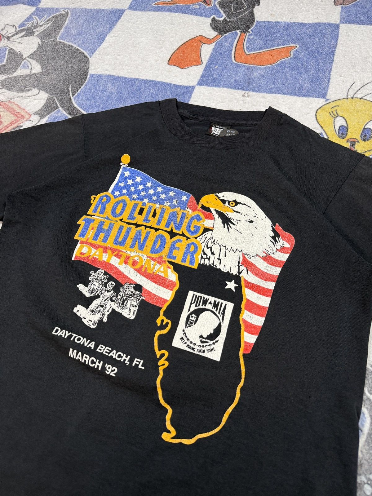 Vintage Vintage rolling thunder biker tee Size US L / EU 52-54 / 3 - 2 Thumbnail