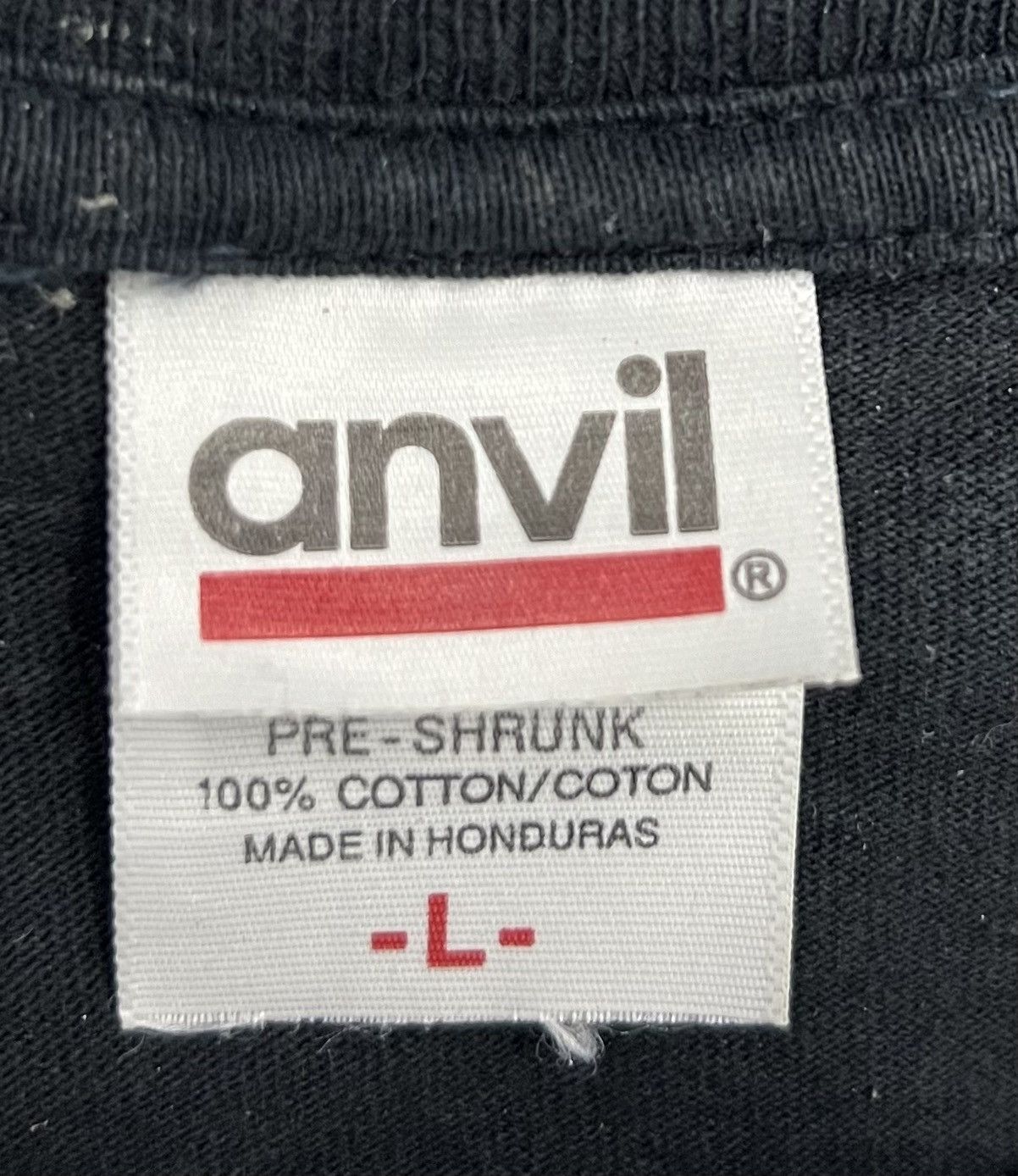 Anvil × Vintage 🔥grailsale🔥 VINTAGE ANVIL STUBBORN DARK NOISE SHIRT Size US L / EU 52-54 / 3 - 6 Thumbnail