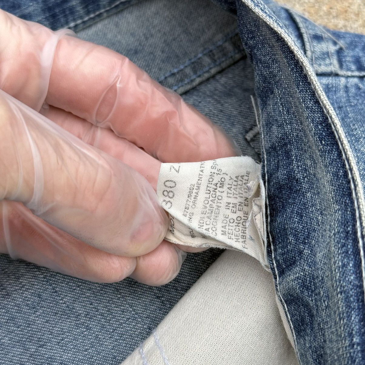 Trussardi Vintage 90’s Trussardi Distressed Faded Blue Baggy Jeans Size US 38 / EU 54 - 9 Thumbnail