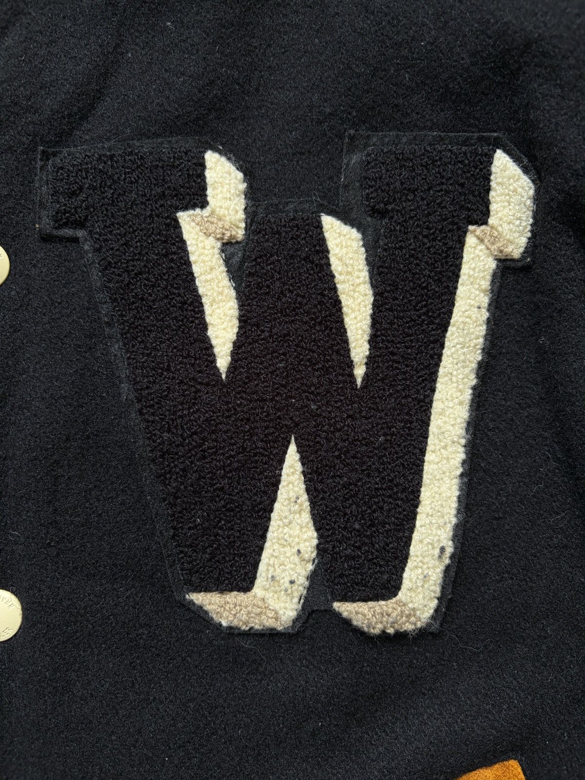 Wrangler Wrangler Varsity College Bomber Jacket Suede Sleeves Size US M / EU 48-50 / 2 - 6 Thumbnail