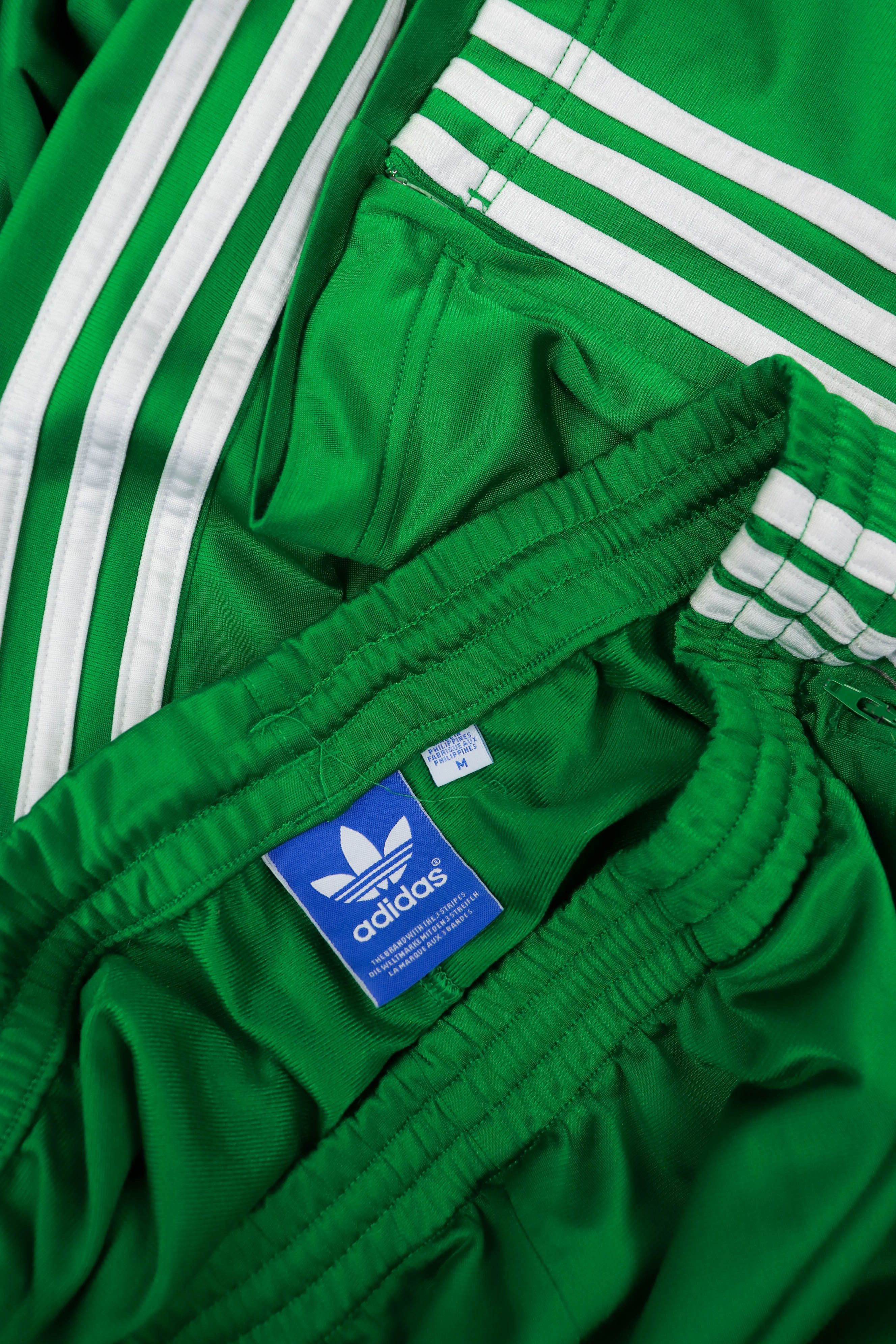 Adidas Adidas 2011 Apple Green Three Stripes Track Pants Size US 32 / EU 48 - 6 Thumbnail