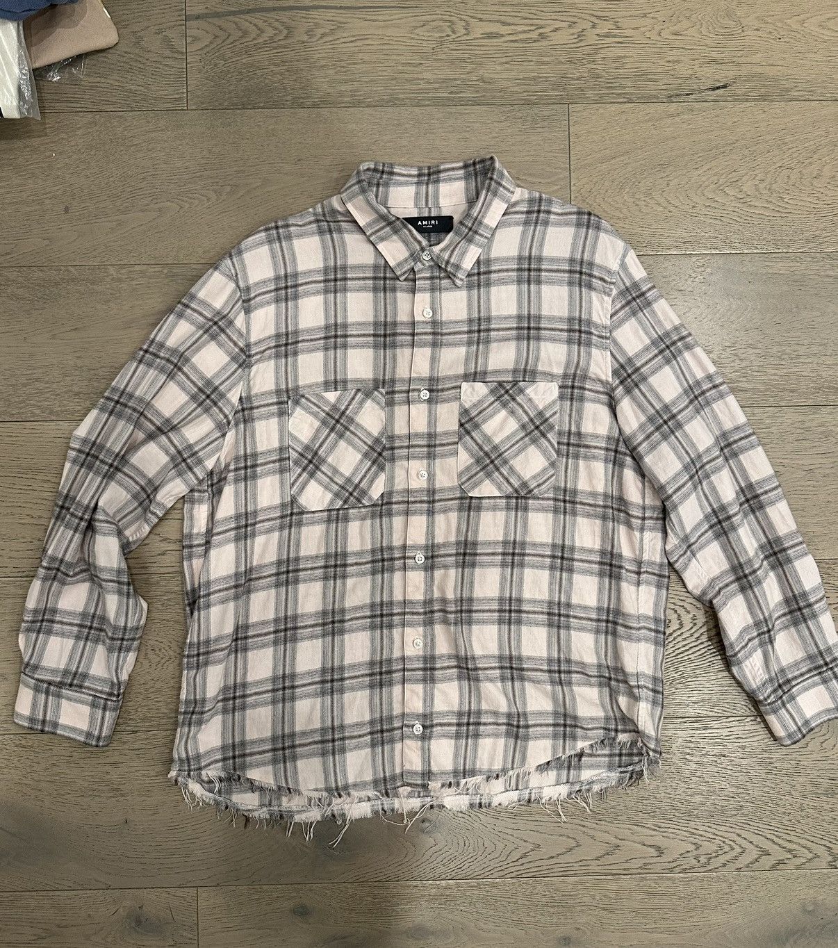 Amiri Distressed Amiri Flannel XL Size US XL / EU 56 / 4 - 1 Thumbnail