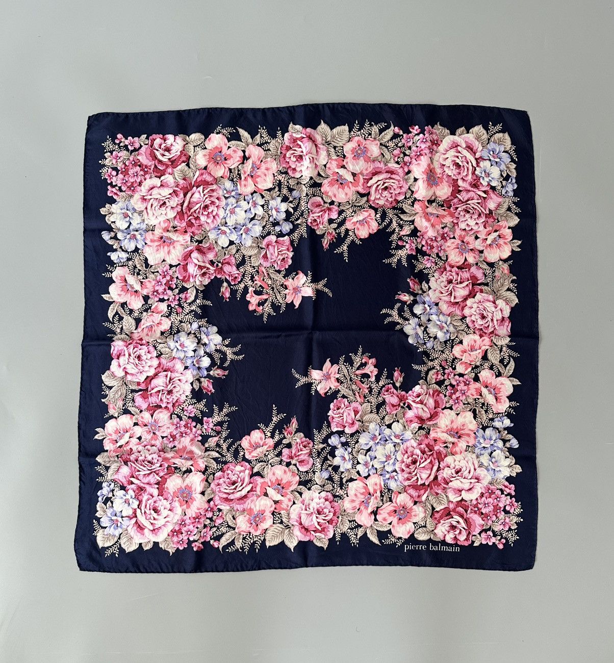 Pierre Balmain Pierre Balmain Floral Pattern Silk Scarf Size ONE SIZE - 5 Thumbnail