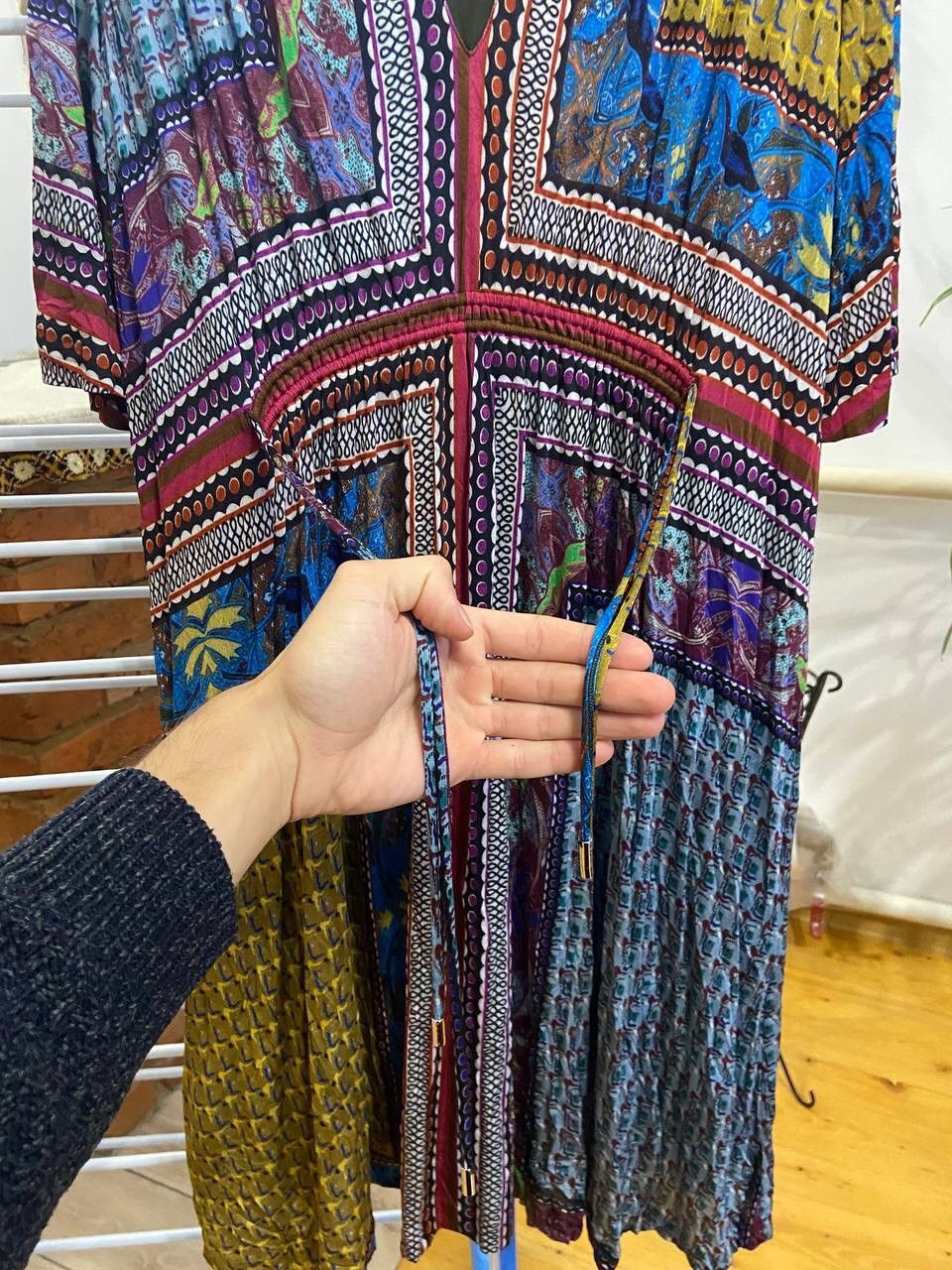 Etro ETRO 100% Viscosa Multicolour Lind Dress Size M / US 6-8 / IT 42-44 - 6 Thumbnail