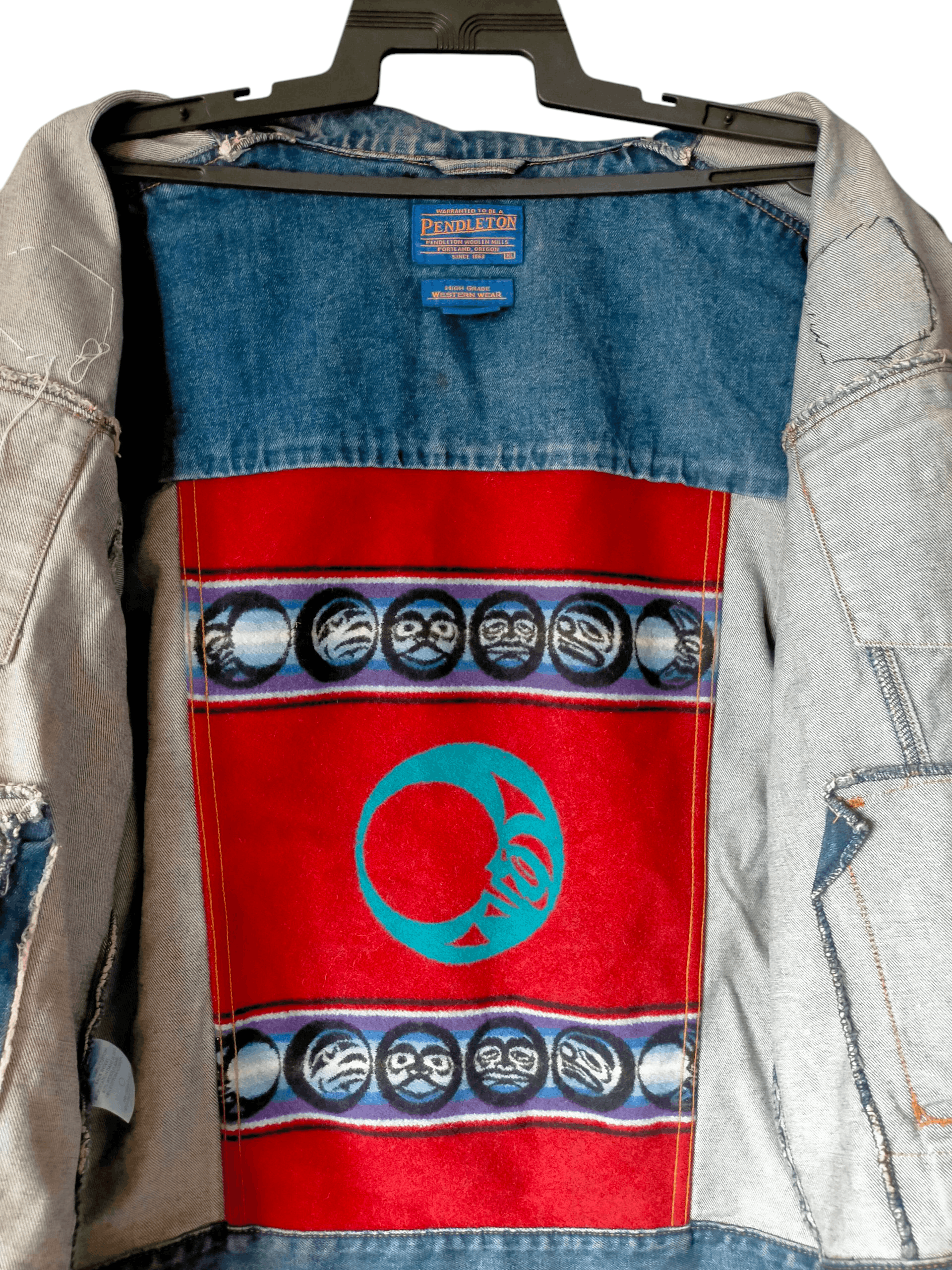 Pendleton Vintage 90s Pendleton Wool Denim Jacket Jeans Size US XL / EU 56 / 4 - 13 Thumbnail