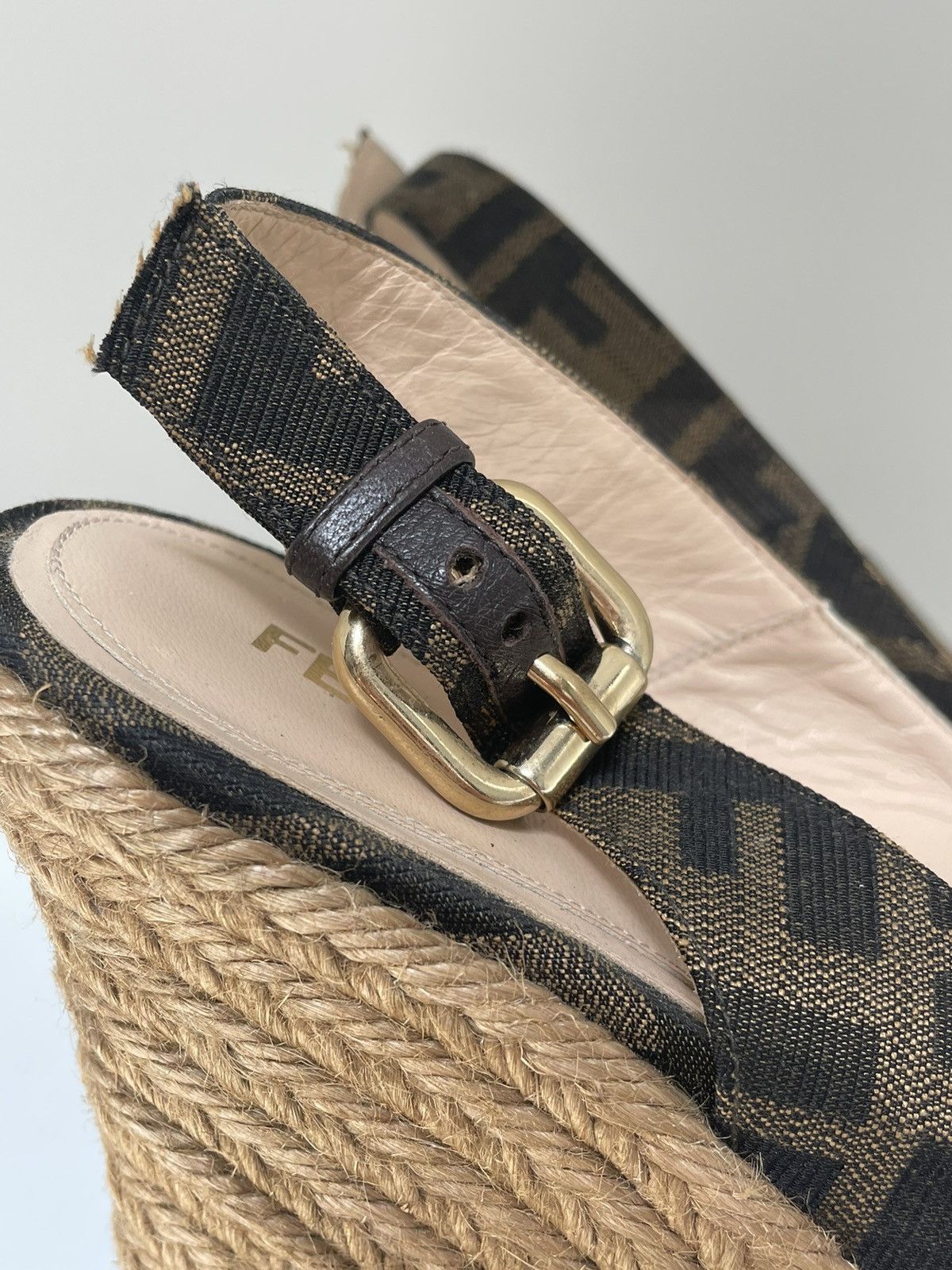 Fendi Fendi Zucca Wedge Espadrille Size US 8 / IT 38 - 5 Thumbnail