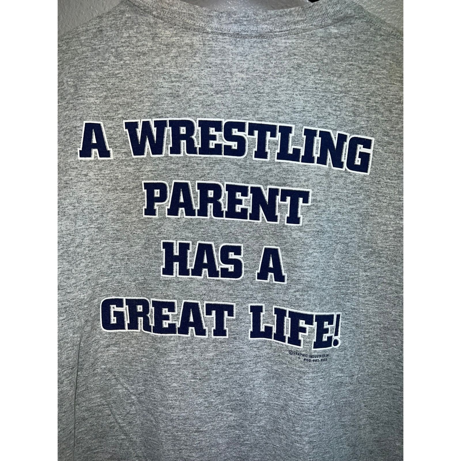 Fruit Of The Loom Vintage Wrestling Shirt Proud To Be A Wrestle Mom 90s Tee L Size US L / EU 52-54 / 3 - 8 Thumbnail