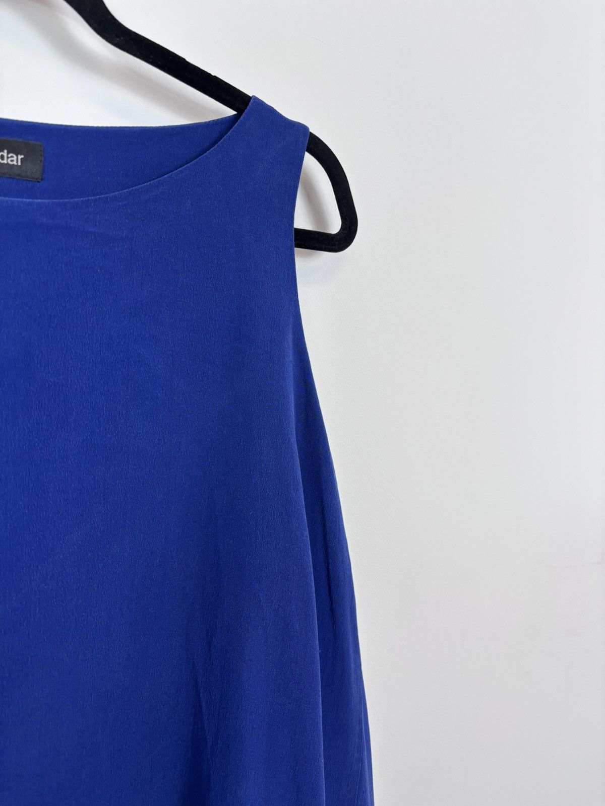 eskandar Eskandar Women’s Lapis Crepe Cascading Sides Silk Dress Size ONE SIZE - 6 Thumbnail