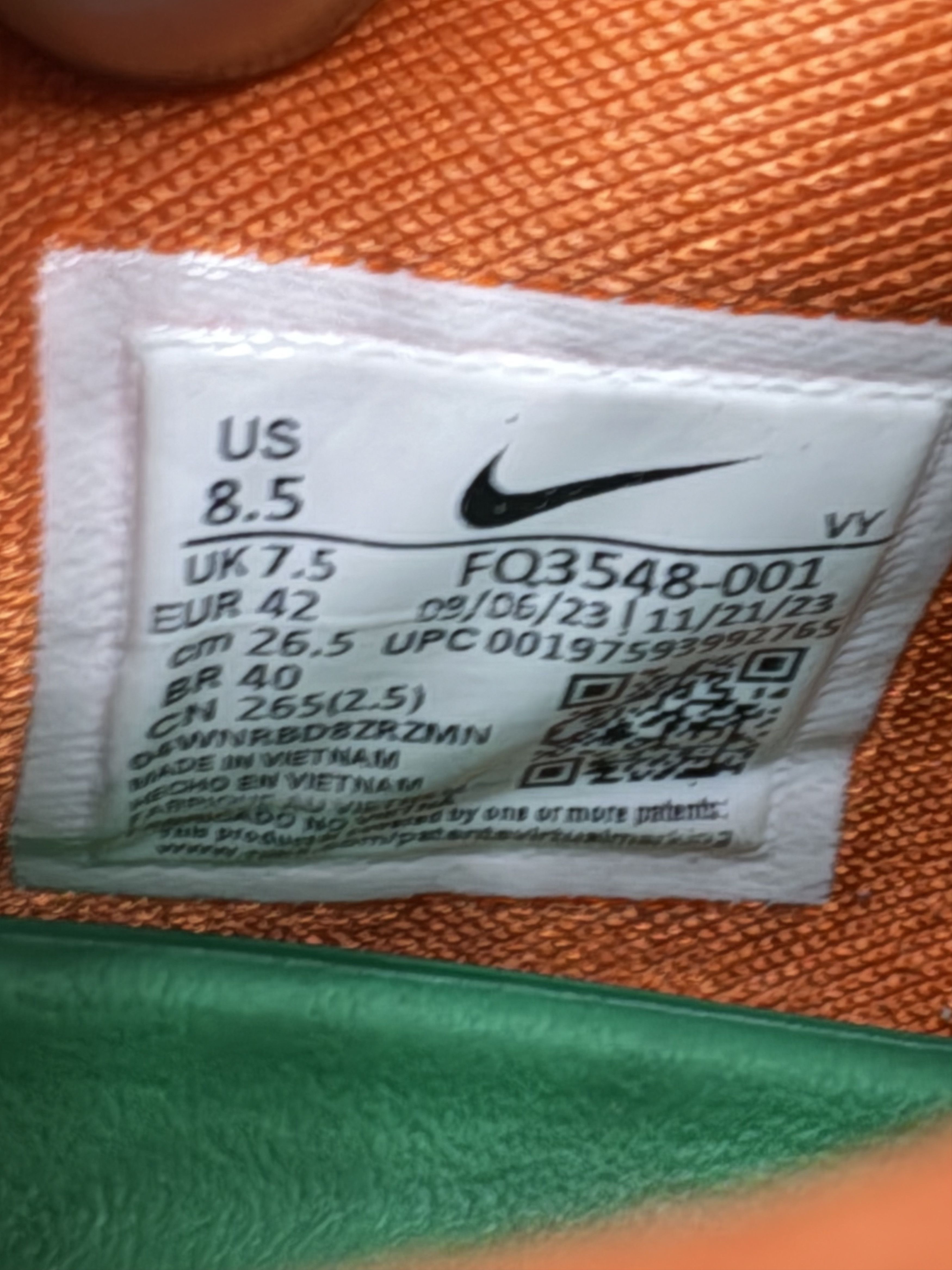 Nike Nike Kobe 8 Protro "Venice Beach" (2024) **PRE-OWNED** Size US 8.5 / EU 41-42 - 7 Thumbnail