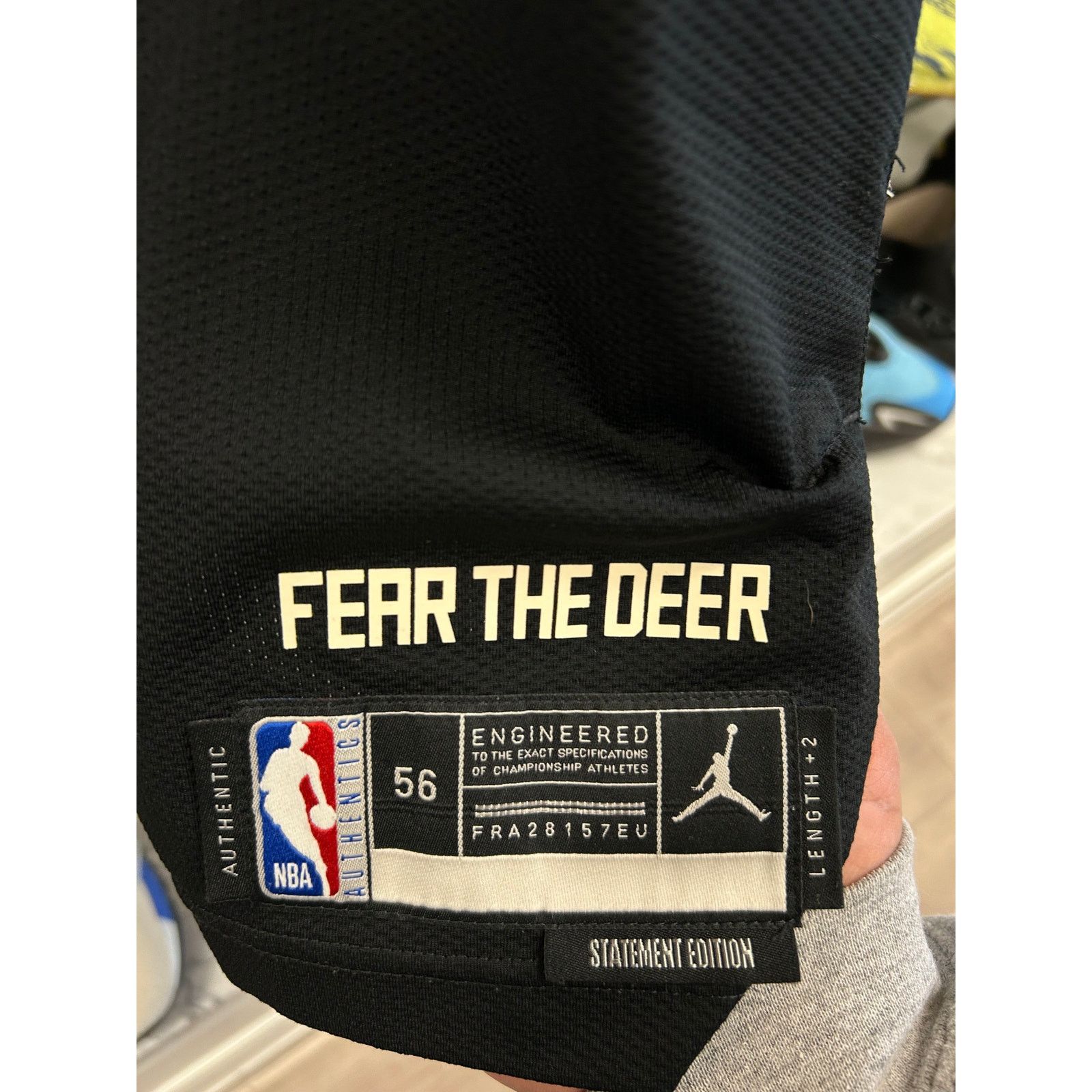 Jordan Brand × Nike Giannis Antetokounmpo Milwaukee Bucks Statement Jersey 2XL Size US XXL / EU 58 / 5 - 4 Thumbnail