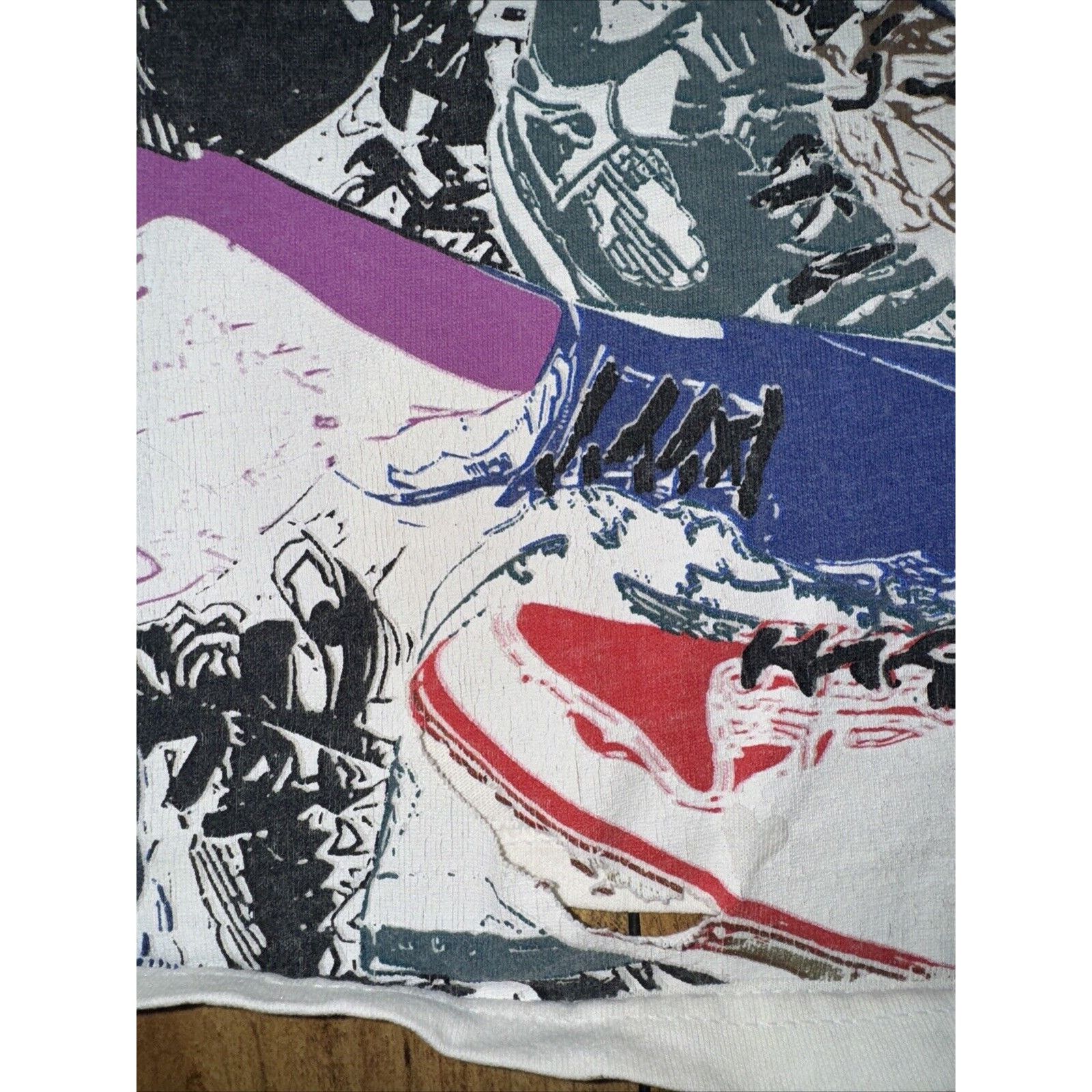 Vintage Doctor Hood Sneaker T-Shirt White XL 22x26.5 Size US XL / EU 56 / 4 - 3 Thumbnail