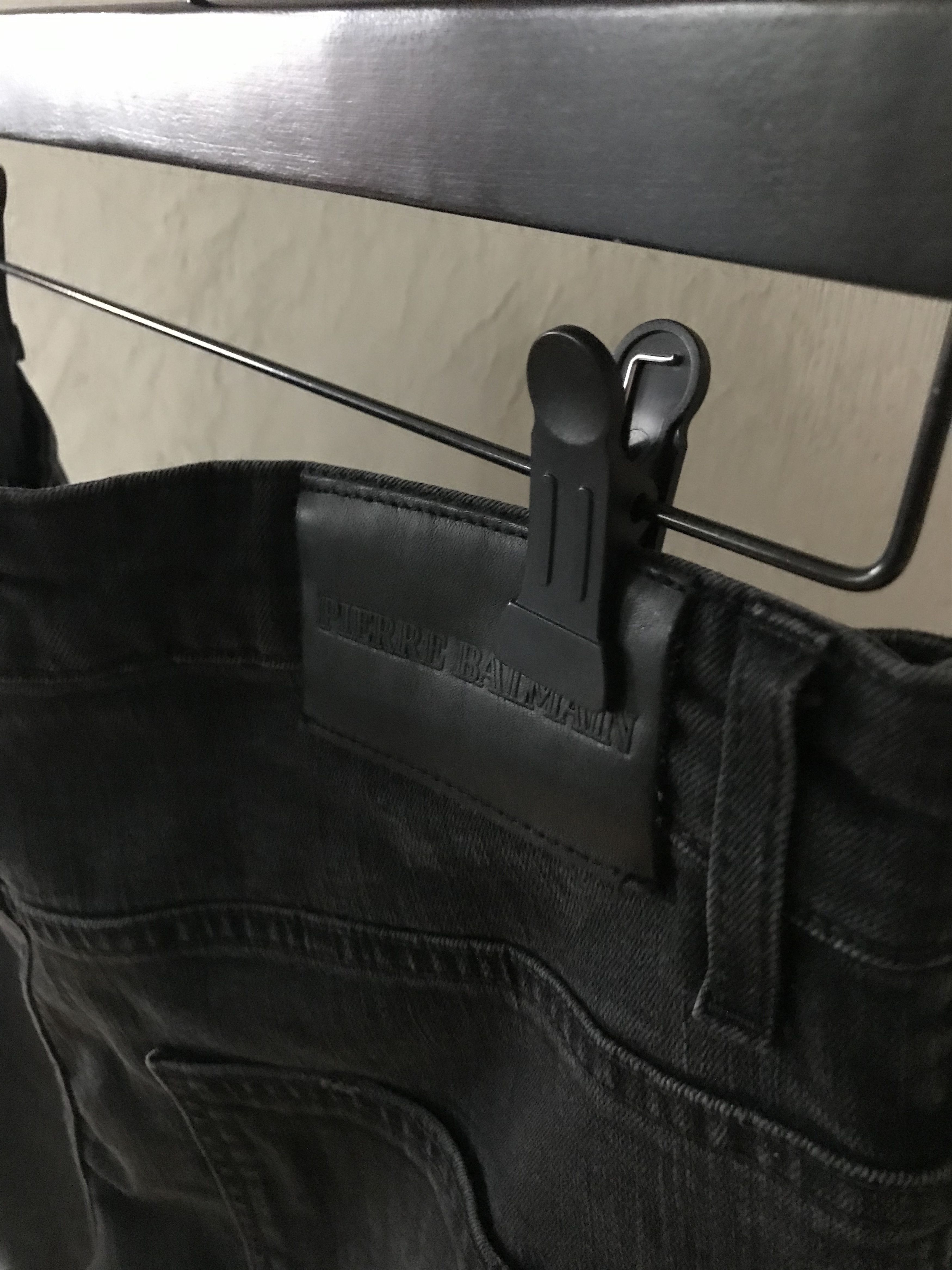 Pierre Balmain Pierre Balmain black distressed biker jeans, 32 Size US 32 / EU 48 - 5 Thumbnail