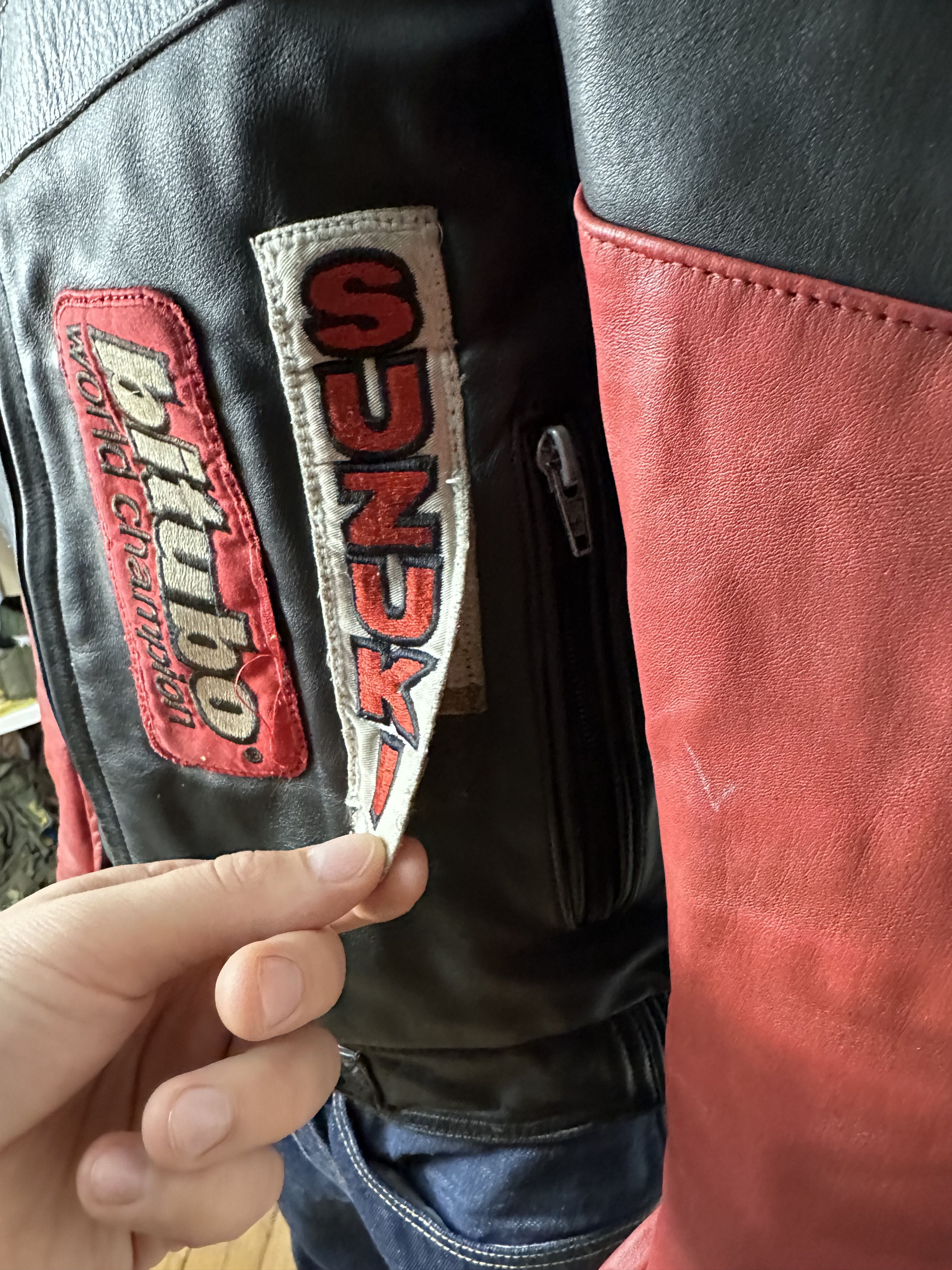 Vintage Honda Motul Suzuki Racing Vintage Leather Moto IXS Jacket Size US L / EU 52-54 / 3 - 9 Thumbnail