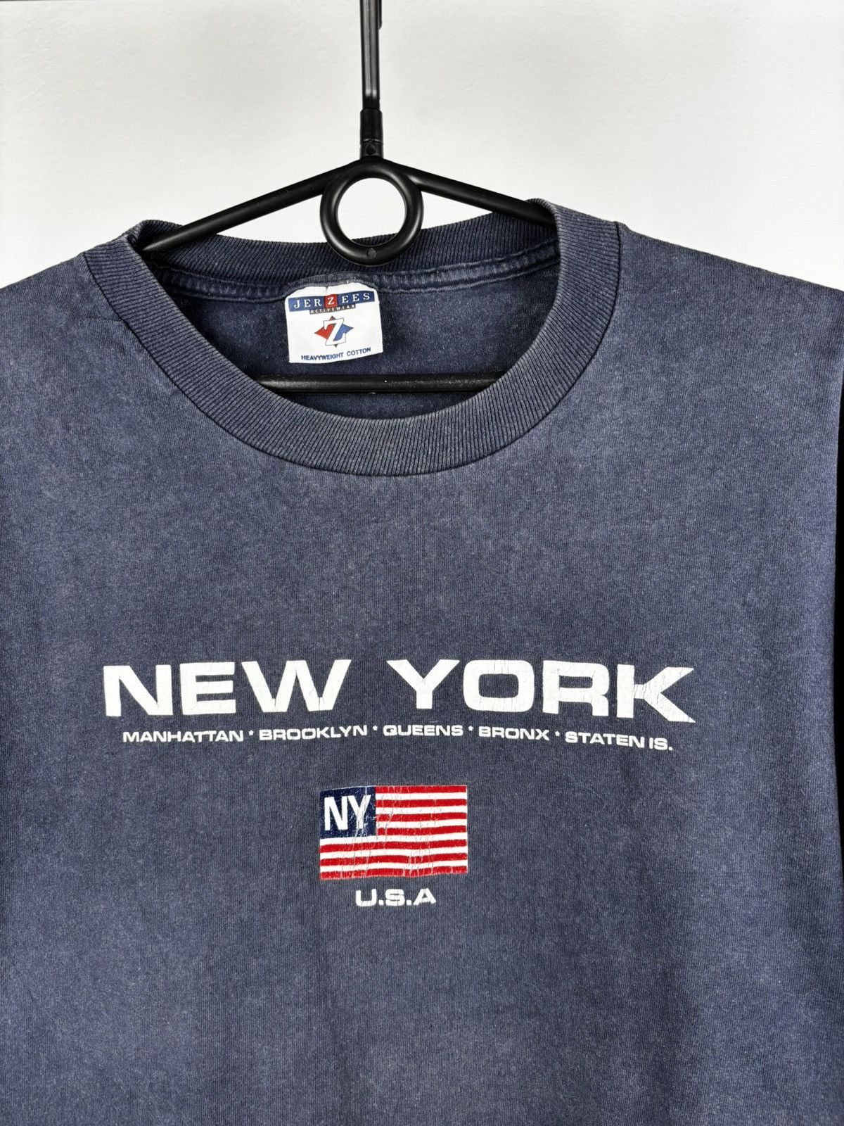 New York Yankees × Vintage New York vintage big logo t shirt size L Size US L / EU 52-54 / 3 - 2 Thumbnail