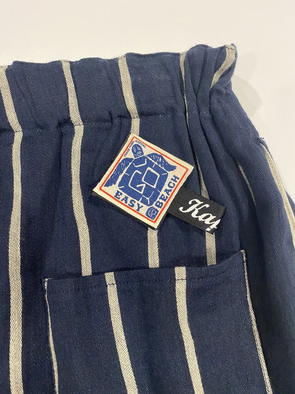 Kapital Kapital Striped Velcro Patch Shorts Size US 32 / EU 48 - 6 Thumbnail