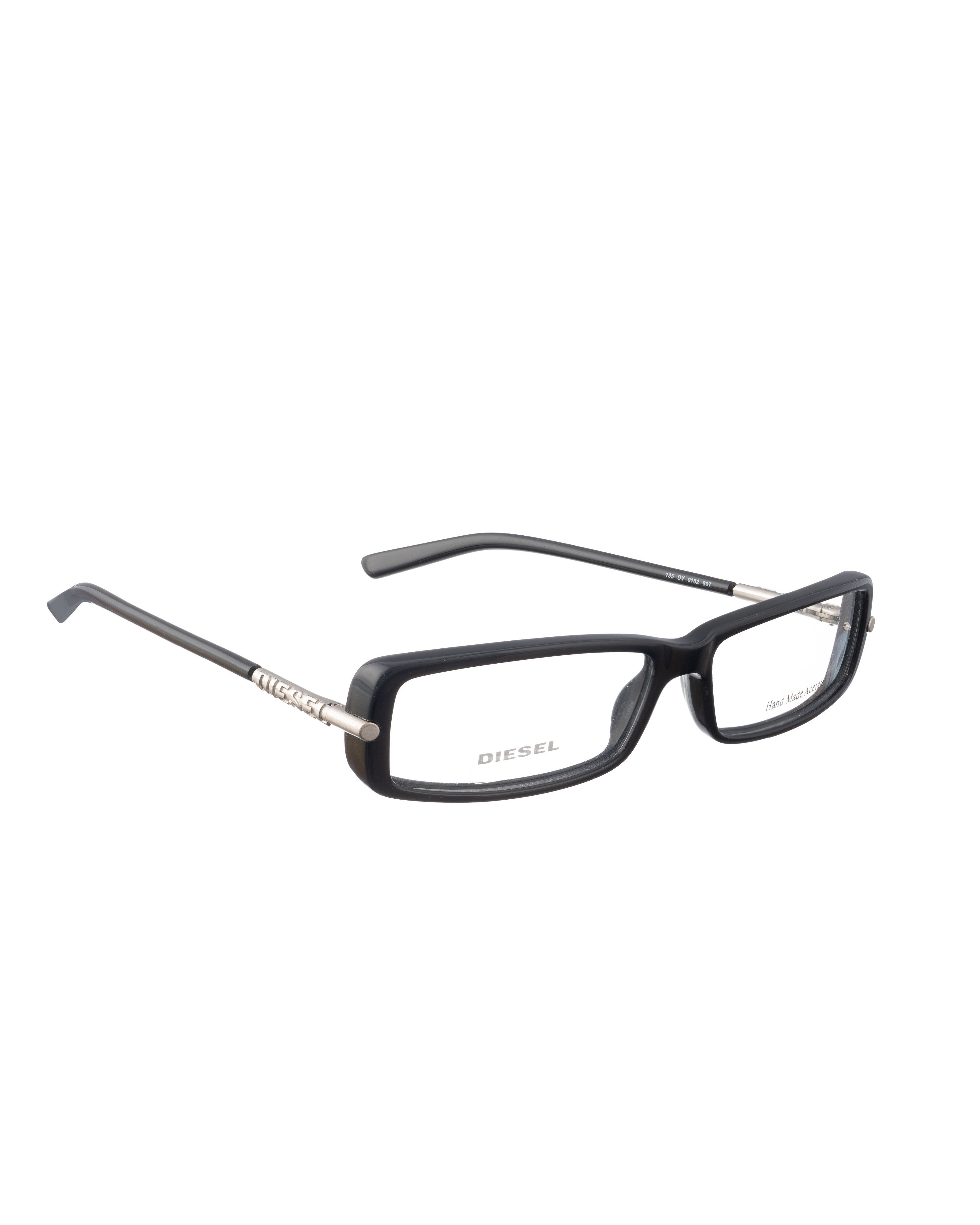 Diesel Diesel 00s Black Plastic Glasses with Silver Logo on Temples Size ONE SIZE - 2 Thumbnail