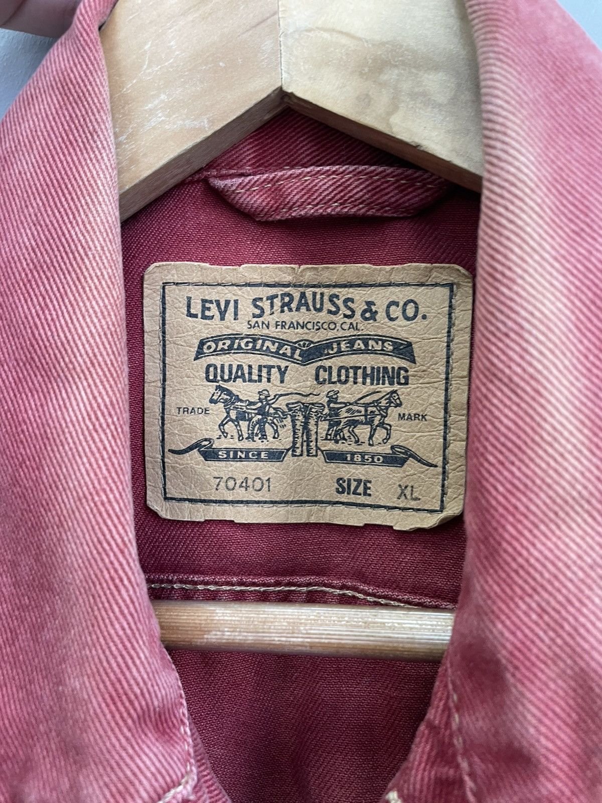 Levi's Rare 90s Levis white tab trucker jacket jacket type 1 Size US M / EU 48-50 / 2 - 6 Thumbnail