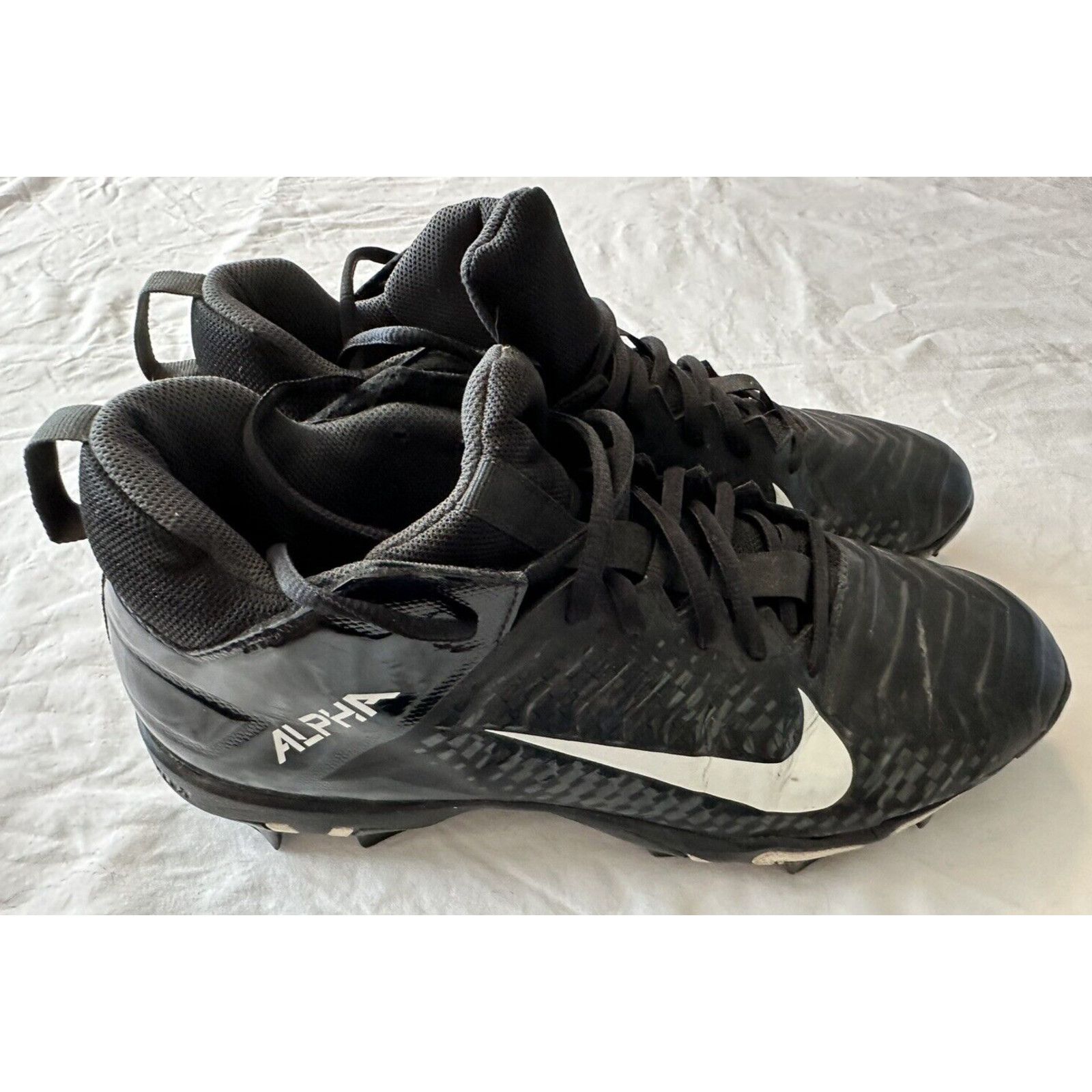 Nike Nike Alpha Fast Flex Men Sz 11.5 Black/White Football Cleats Size US 11.5 / EU 44-45 - 5 Thumbnail