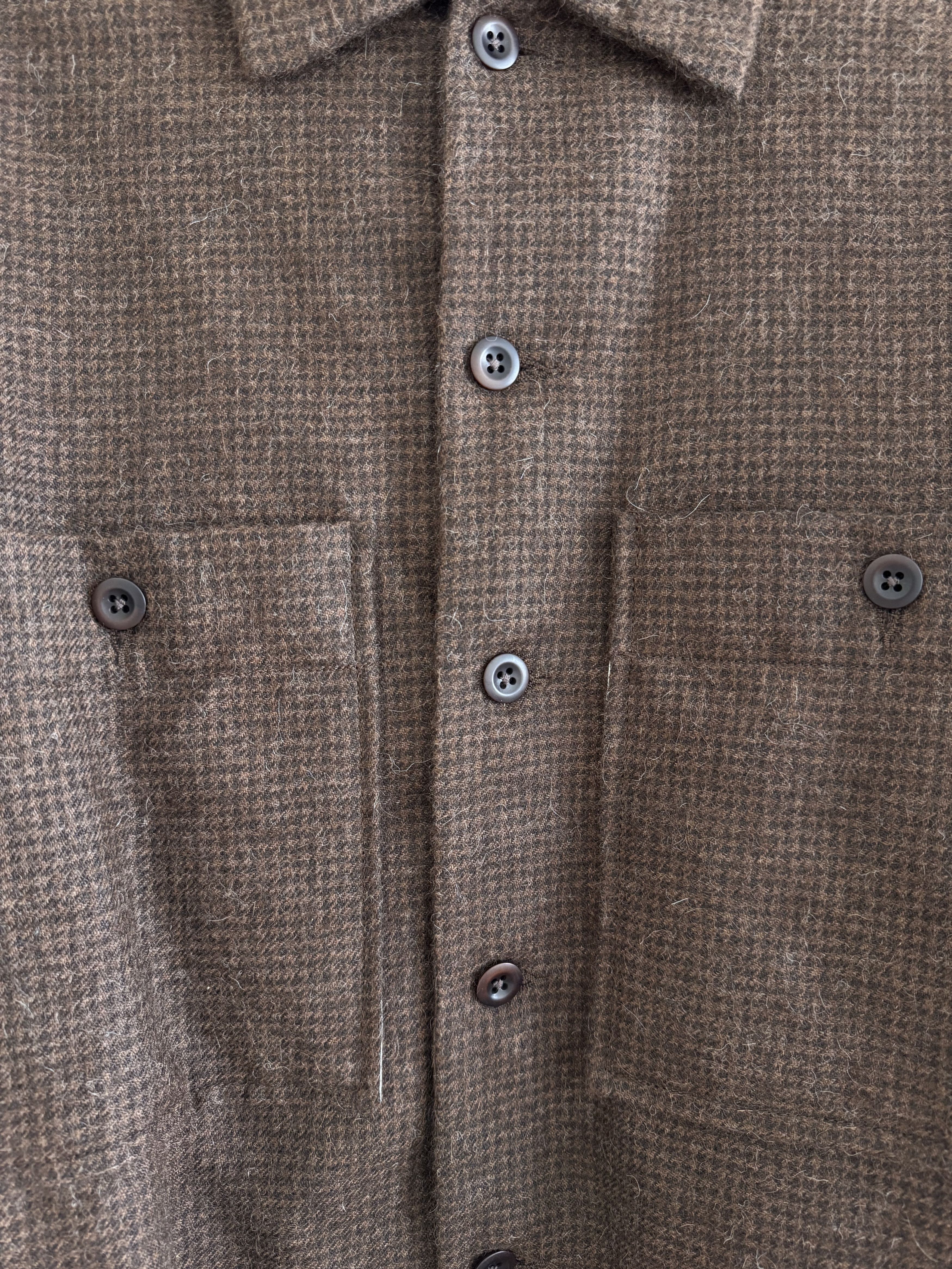 Evan Kinori Evan Kinori Field Shirt Two Alpaca Houndstooth Small Size US S / EU 44-46 / 1 - 3 Thumbnail