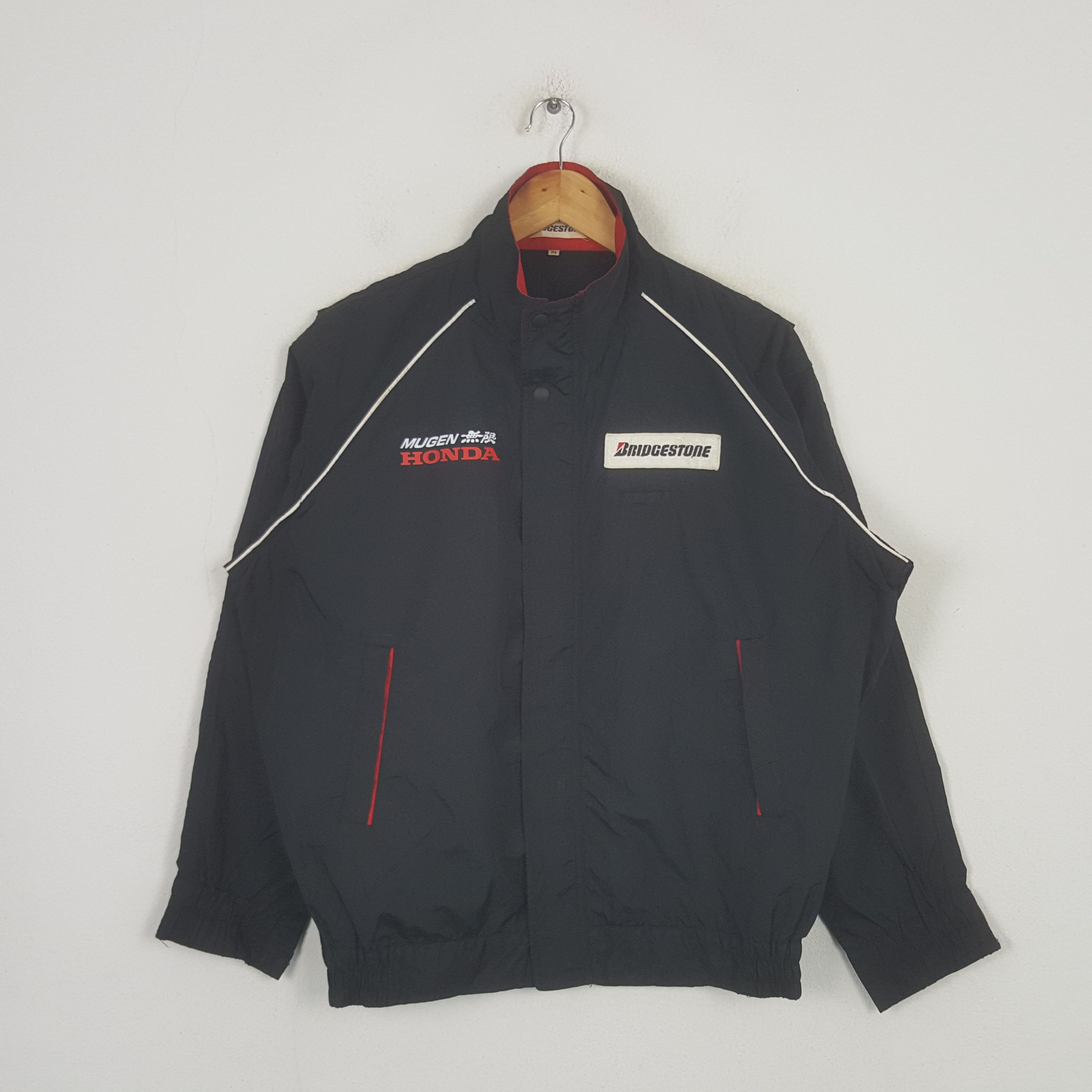 Honda VIntage Mugen Honda Bridgestone Racing Custom Jacket C300N32 Size US XL / EU 56 / 4 - 3 Thumbnail