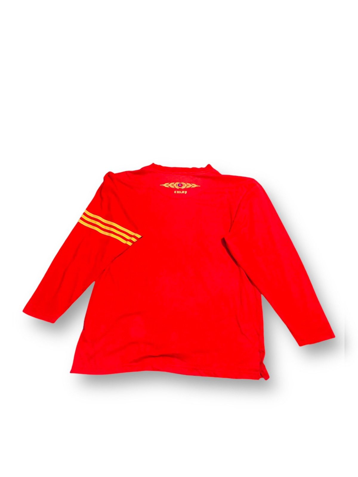 Japanese Brand Champ Euro Big Logo Cross Glitter Wording Long Sleeve Tshirt Size US L / EU 52-54 / 3 - 2 Thumbnail