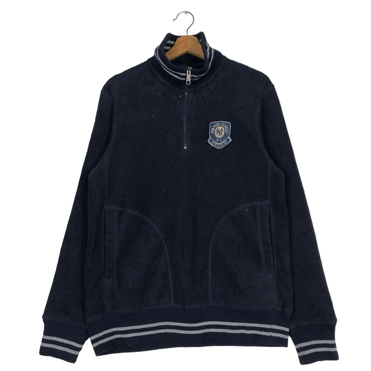 Japanese Brand 🔥ANORAK FLEECE PULL OVER MLB NEW YORK YANKEES Size US L / EU 52-54 / 3 - 1 Thumbnail