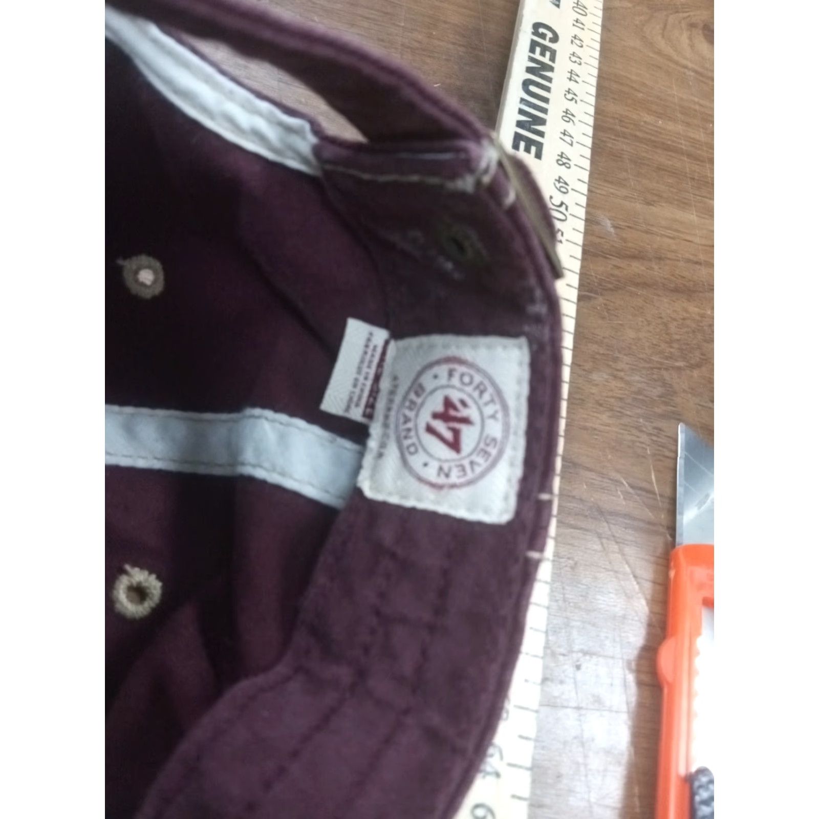 47 Texas A&M Aggies Hat Unisex Adults One Size maroon & white official NCAA merchandise 47 Brand Baseball Adjustable Size ONE SIZE - 7 Thumbnail