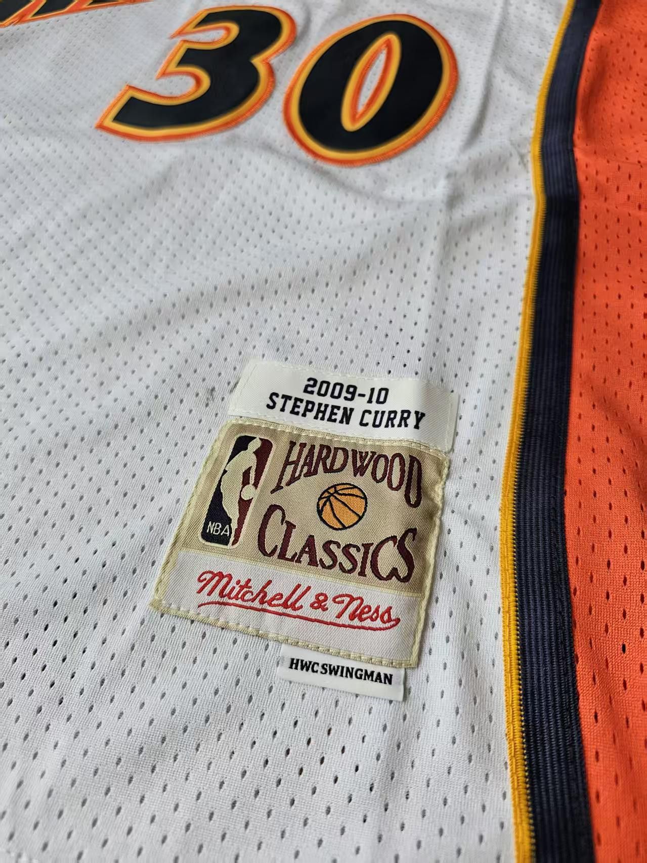 NBA 2009 2010 Golden State Warriors #30 Stephen Curry Jersey Size US XL / EU 56 / 4 - 4 Thumbnail