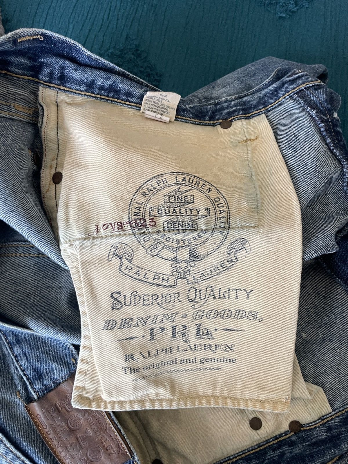 Polo Ralph Lauren 625 Varick Slim fit Button Fly jeans Size US 37 - 14 Thumbnail