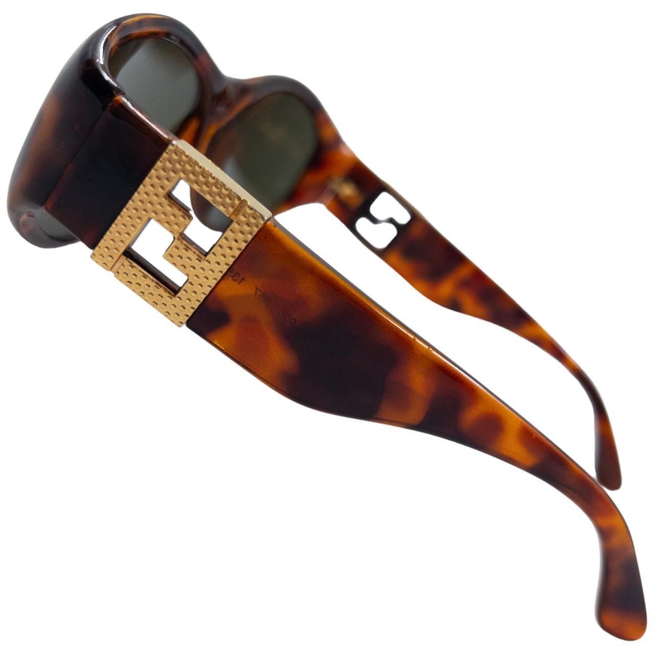 Fendi Vintage Fendi Tortoise Shell Sunglasses Size ONE SIZE - 4 Thumbnail