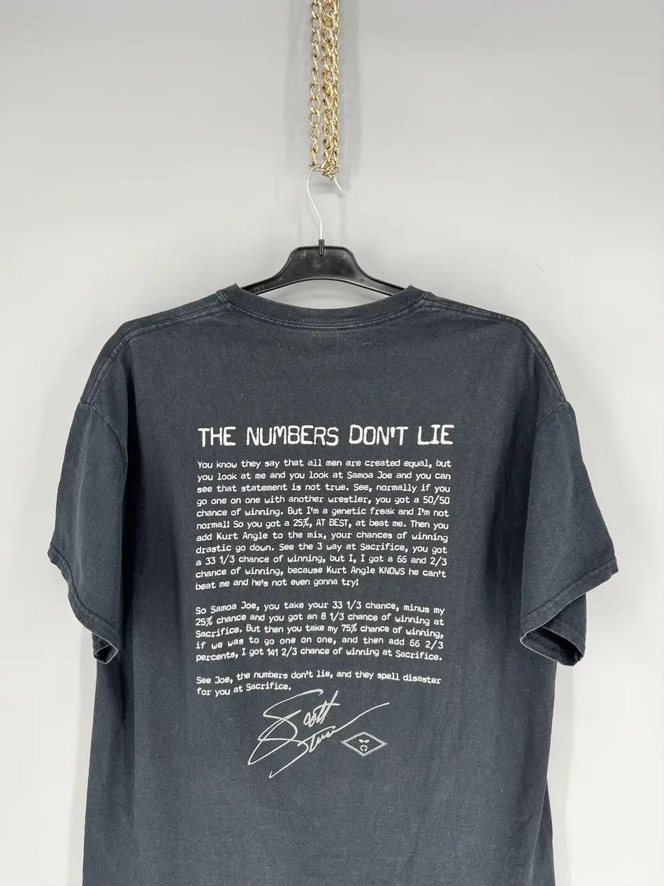 Vintage Scott Steiner TShirt SCOTT STEINER Einsteiner - The Numbers Size US XL / EU 56 / 4 - 9 Thumbnail