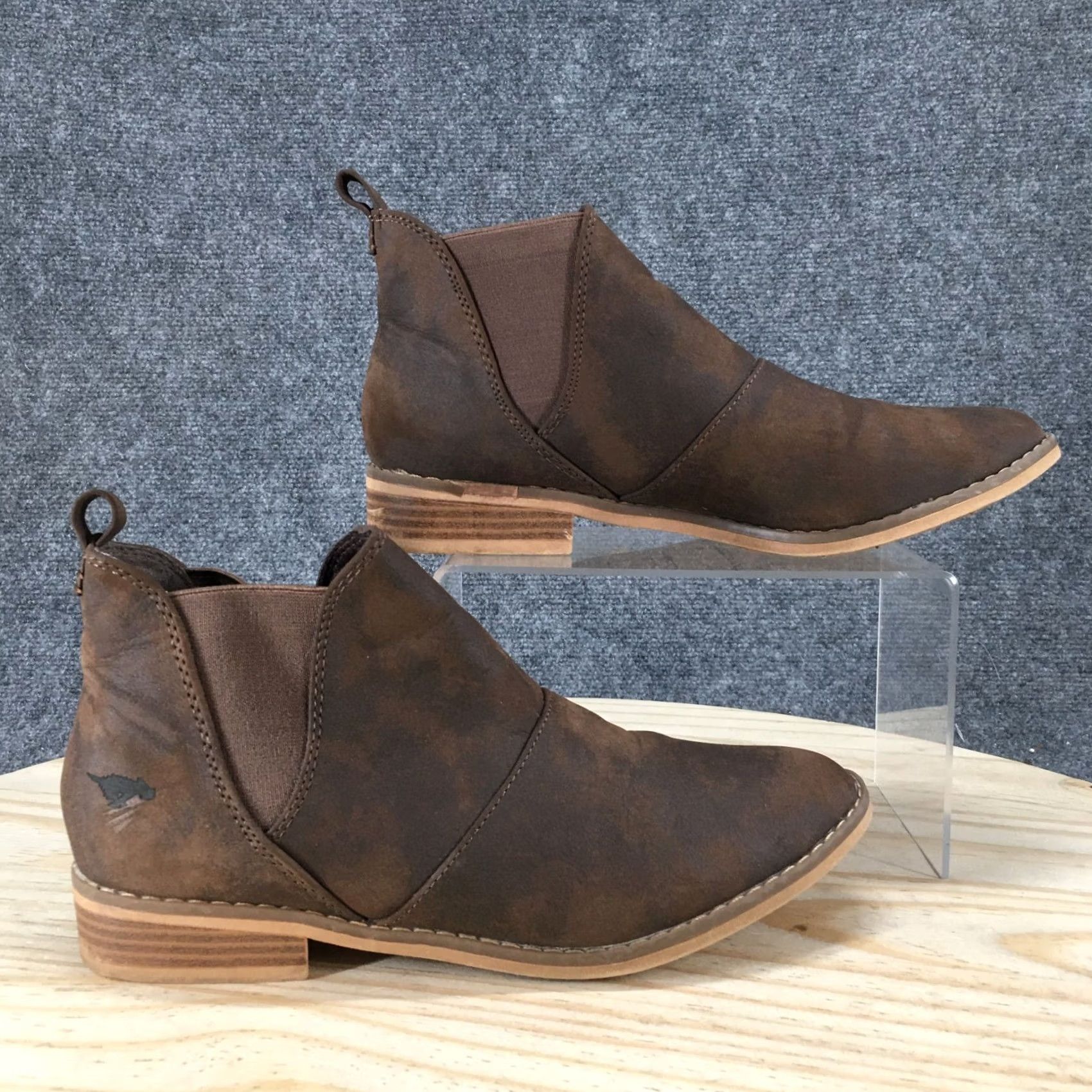 Vintage Rocket Dog Maylon Boots Womens 8.5 Casual Chelsea Ankle Boot Brown Faux Leather Boots Size US 9 / IT 39 - 2 Thumbnail