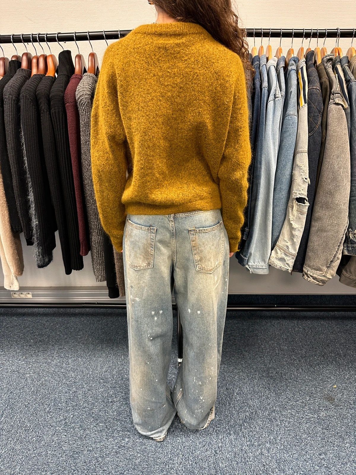 Acne Studios Acne Studio 00’s Ginger Yellow Boxy Sweater Size M / US 6-8 / IT 42-44 - 4 Thumbnail