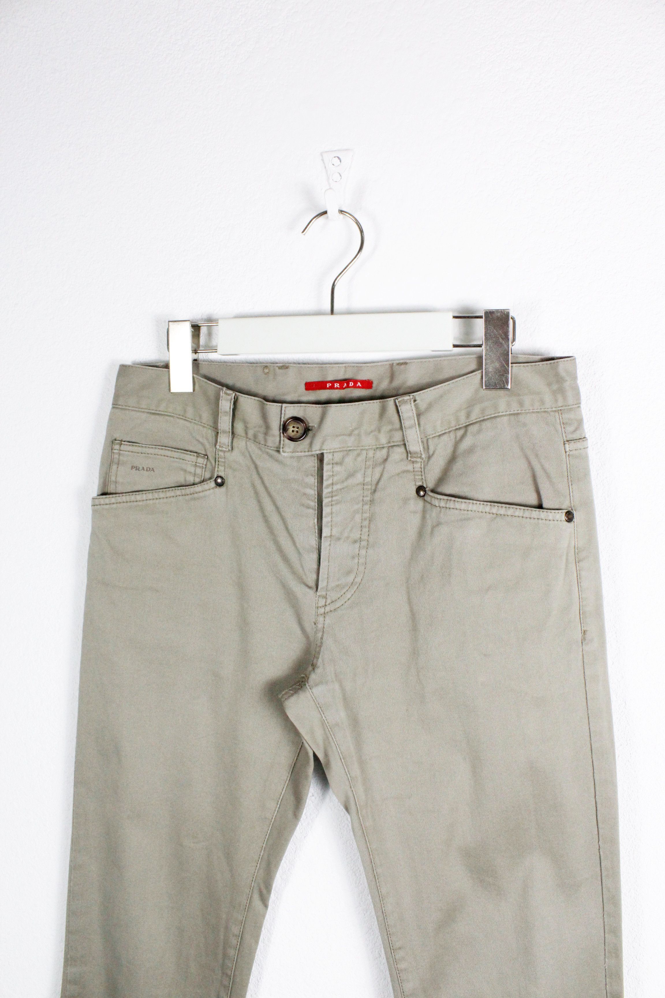 Prada Prada Logo Beige Denim Casual Jeans Pants 30 size Size US 30 / EU 46 - 2 Thumbnail