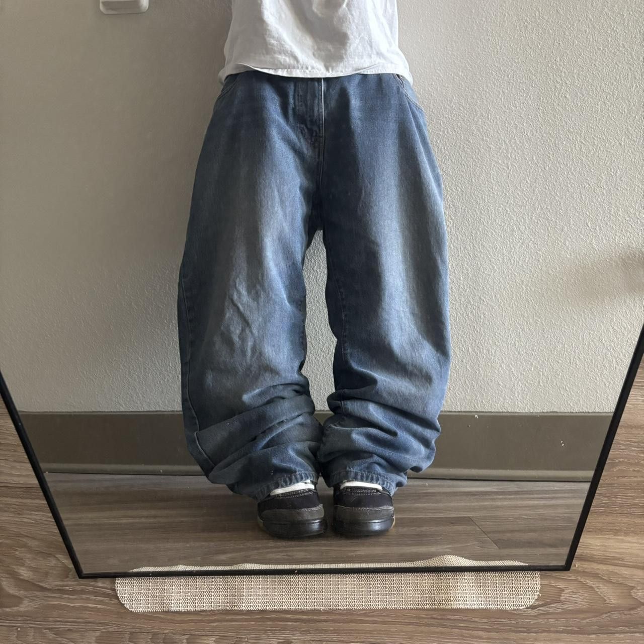 Japanese Brand Crazy Vintage Y2K/2000s Baggy Grunge Skater Denim Jeans! 42x32 Size US 42 / EU 58 - 1 Thumbnail