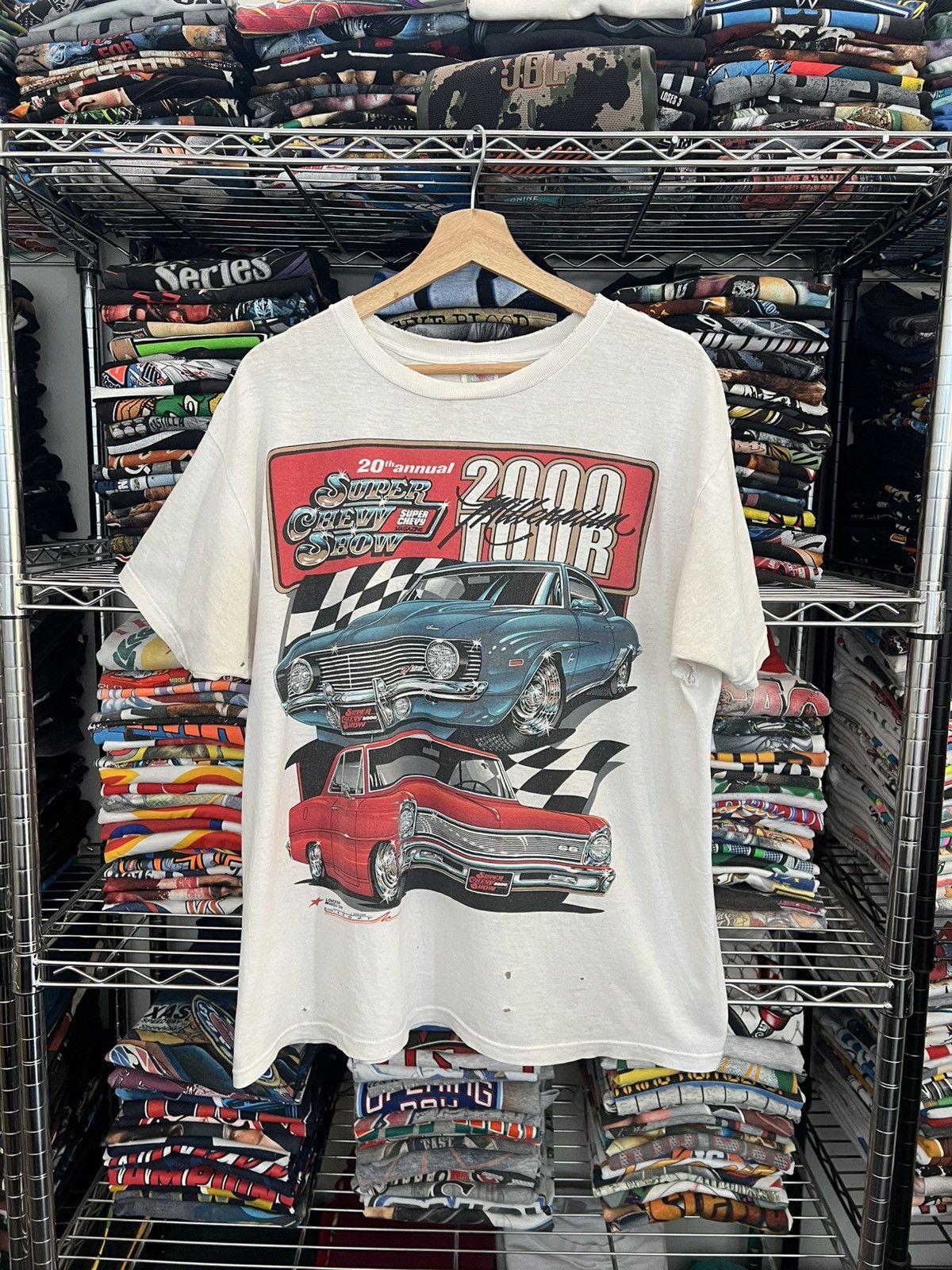 Chevrolet 2000 Super Chevy Show Muscle Cars Tedder Tee Size US XL / EU 56 / 4 - 1 Thumbnail
