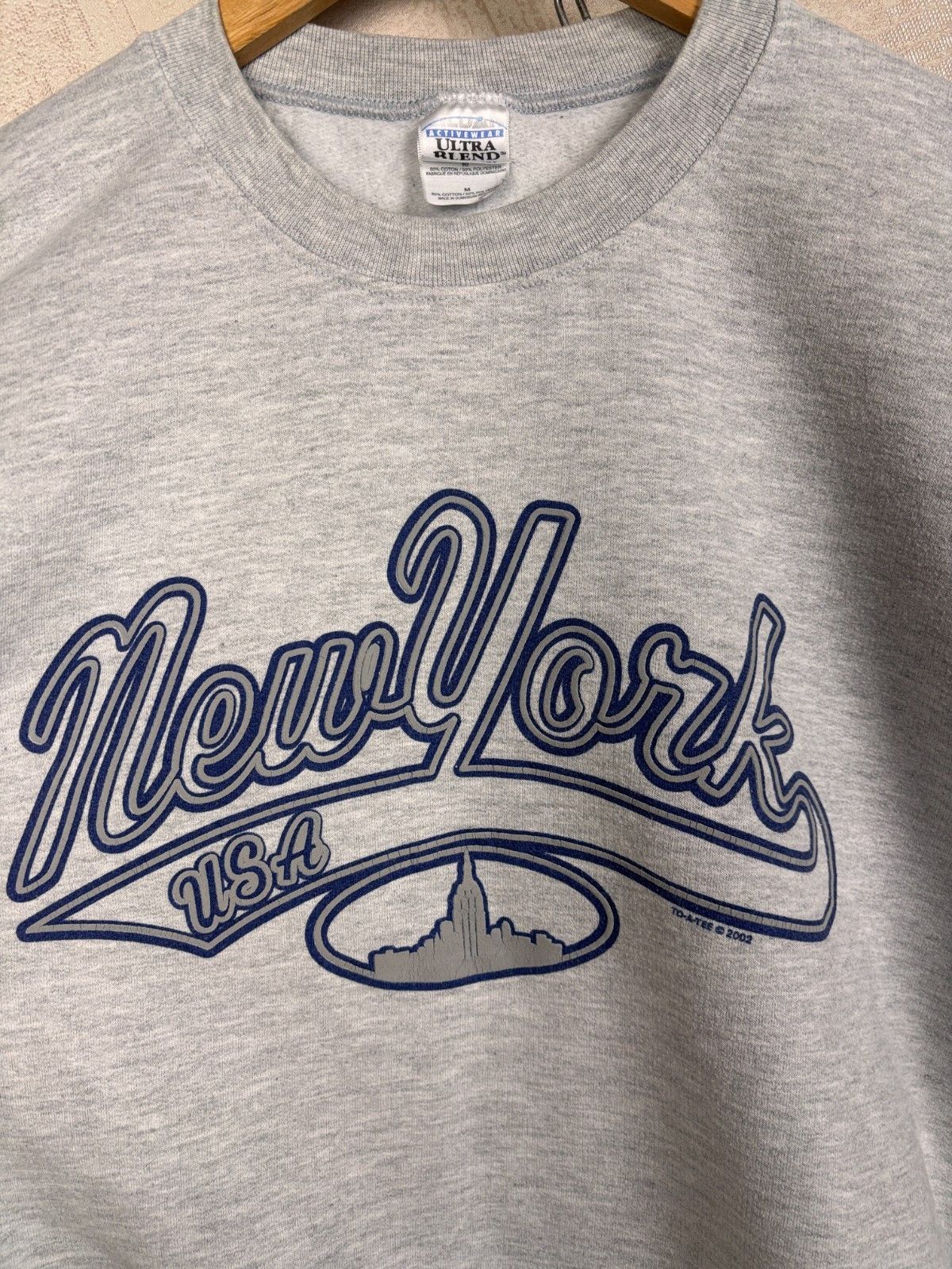 Gildan Vintage New York USA 2002 Sweatshirt Gildan Y2K Size US M / EU 48-50 / 2 - 5 Thumbnail
