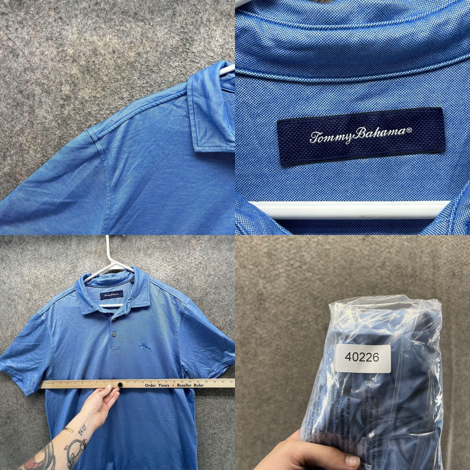 Tommy Bahama Tommy Bahama Polo Shirt Mens L Blue Pima Cotton Marlin Logo Casual Shirt Mens Large Blue Polo Shirt Marlin Logo Casual Size US L / EU 52-54 / 3 - 8 Thumbnail
