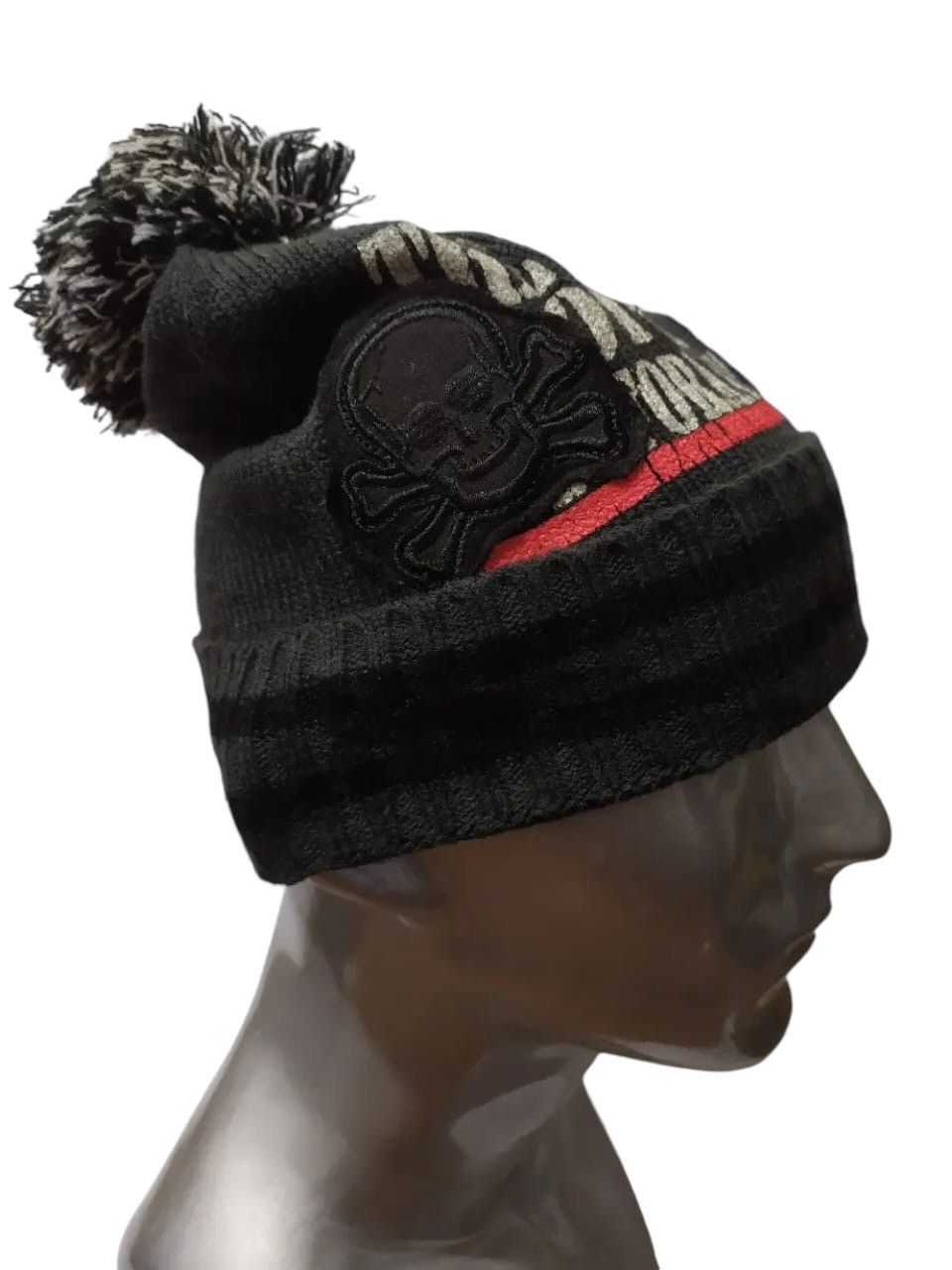 Japanese Brand Sky Bomber Skull Skeleton Punk Beanie Size ONE SIZE - 1 Thumbnail