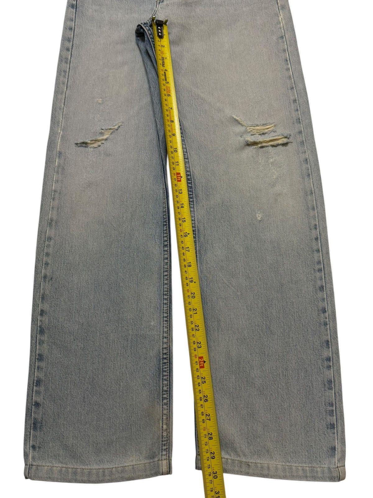 Levi's Vintage 90s Levis 512 Blue Faded Wash Distressed Wide Leg Size US 29 - 9 Thumbnail