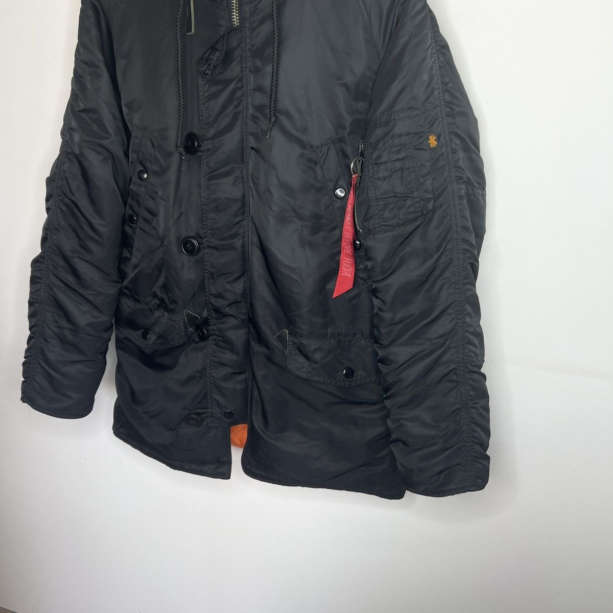 Alpha Industries Y2K 2010s Alpha Industries Type N-38 Black Parka Size US M / EU 48-50 / 2 - 2 Thumbnail
